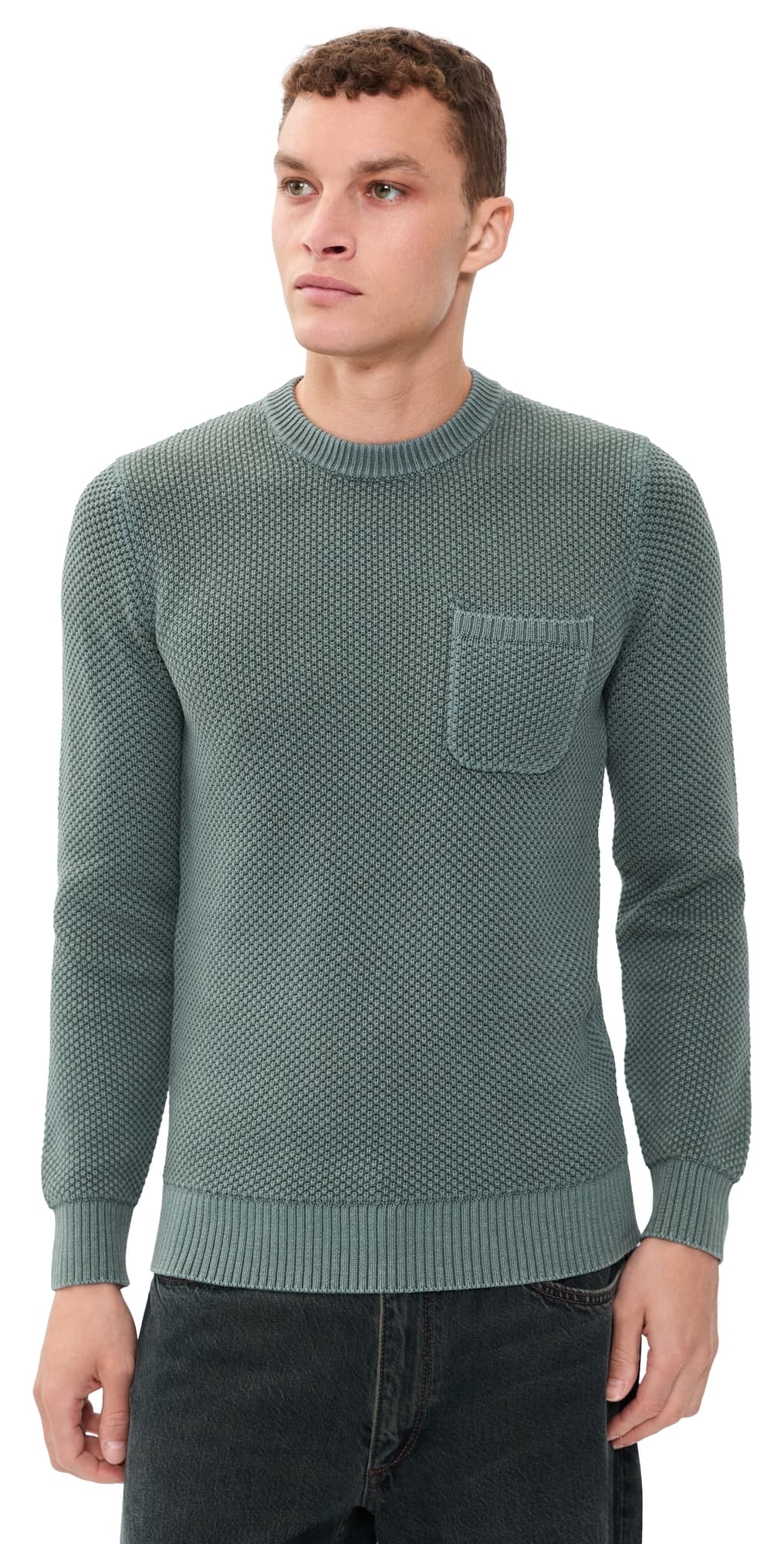 Taylor Stitch The Crawford Crew Sweater Faded Spruce