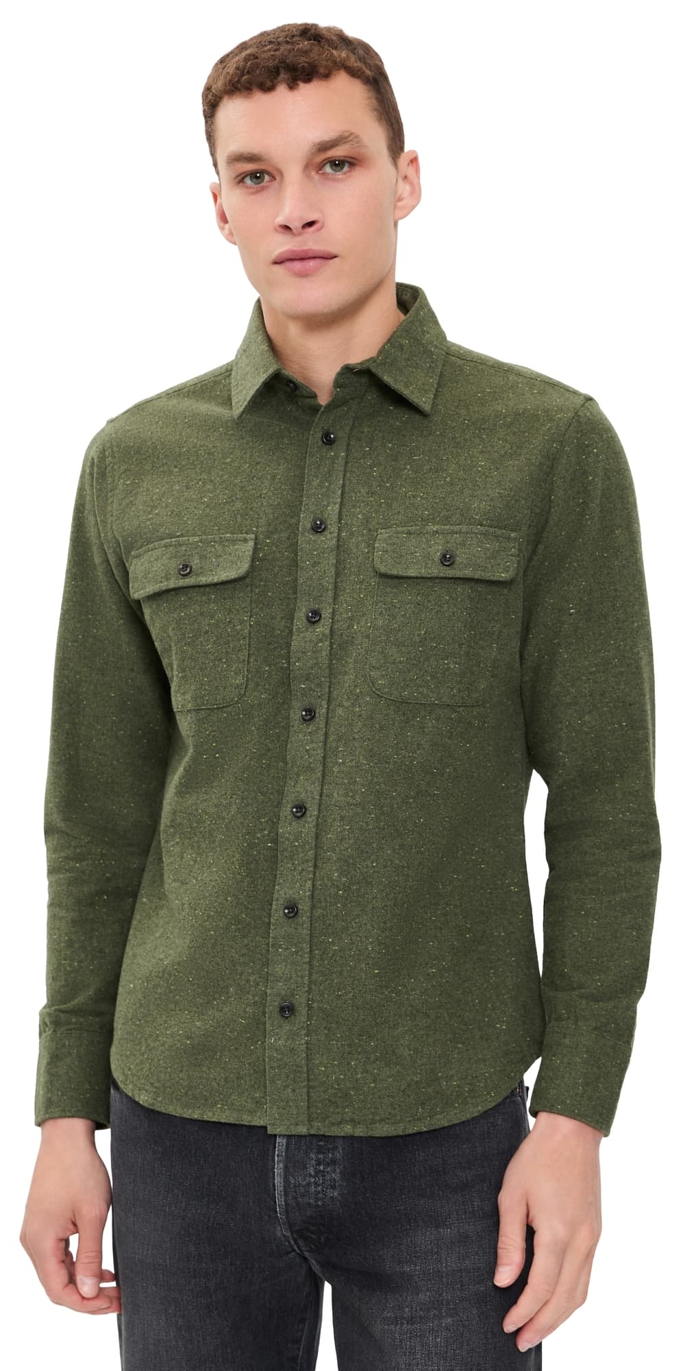 Taylor Stitch The Yosemite Donegal Shirt Lichen Donegal