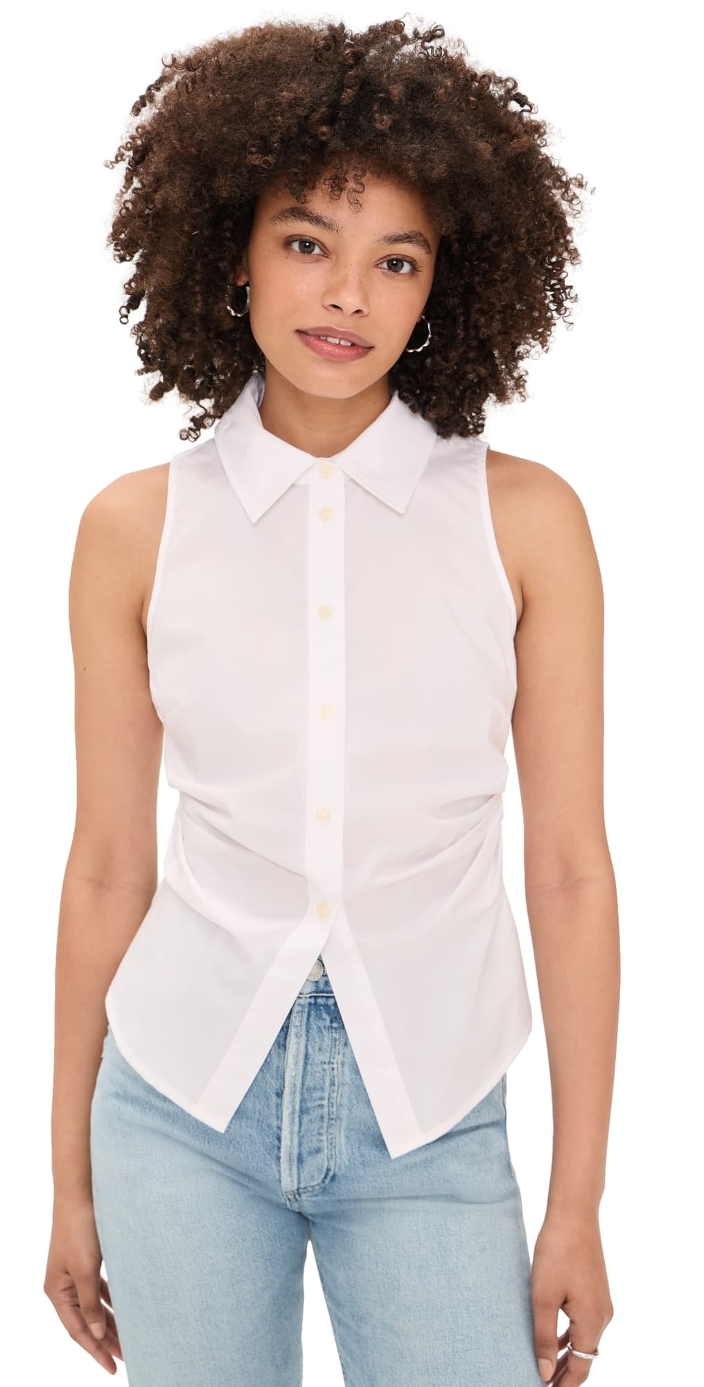 Tanya Taylor Hannah Top Optic White