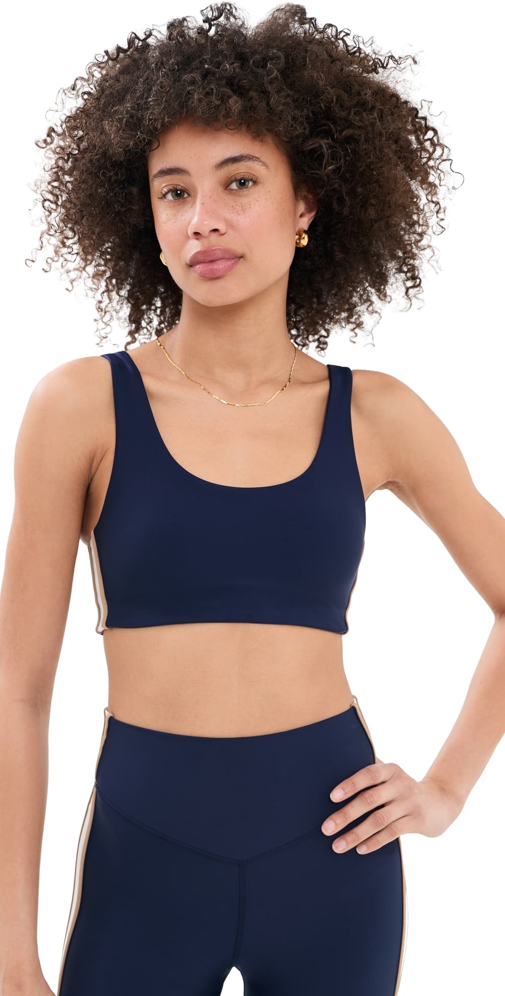 The Upside Toscan Harley Scoop Bra Navy