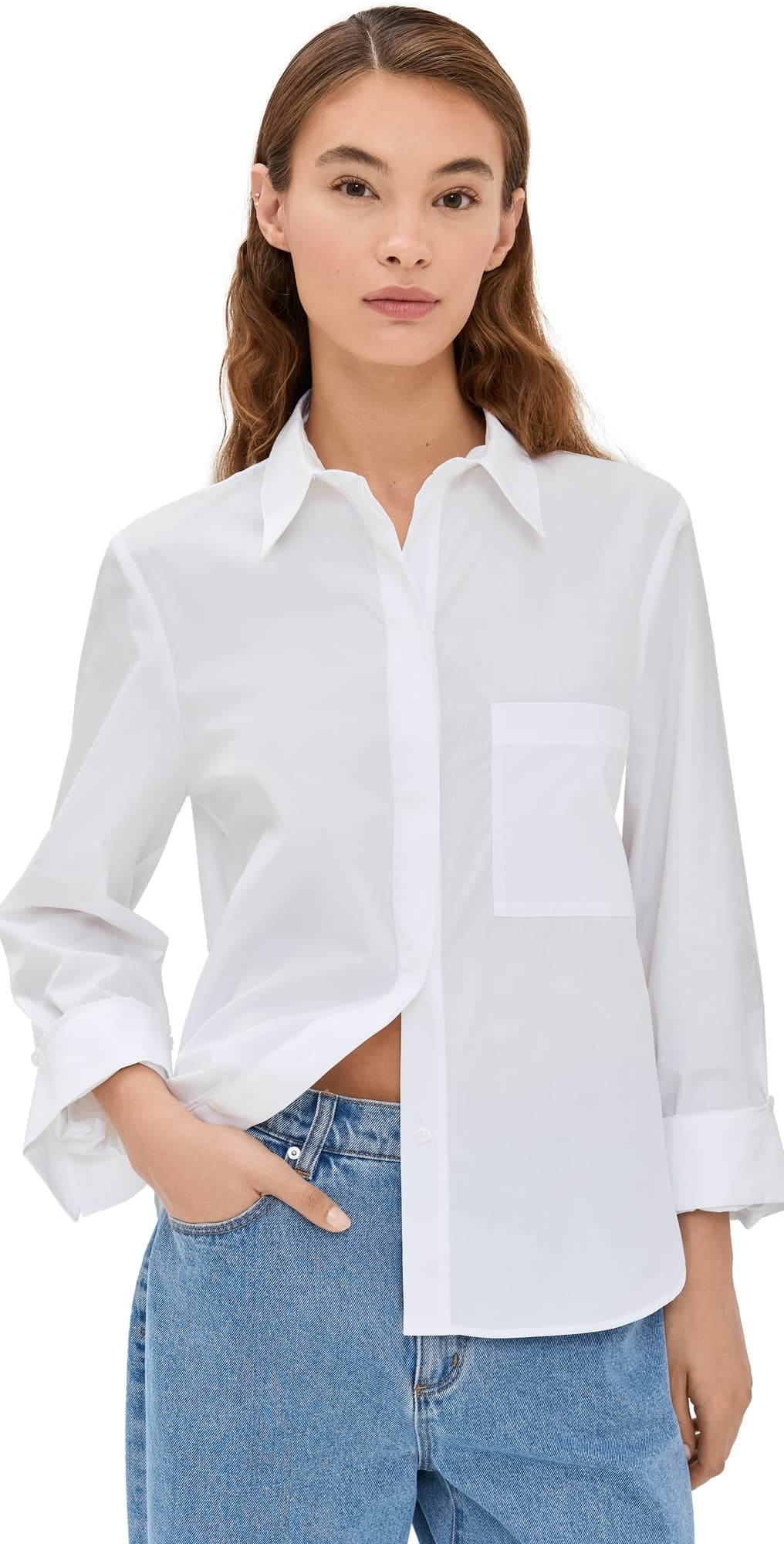 TWP Boyfriend Shirt White