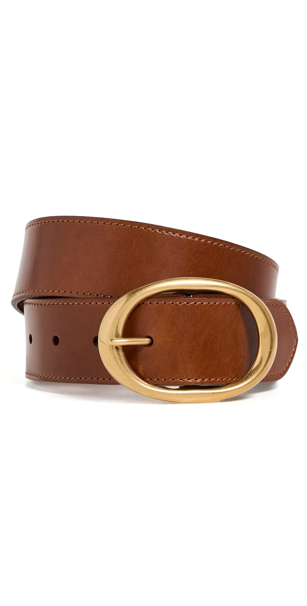 TWP Wide Belt Cognac