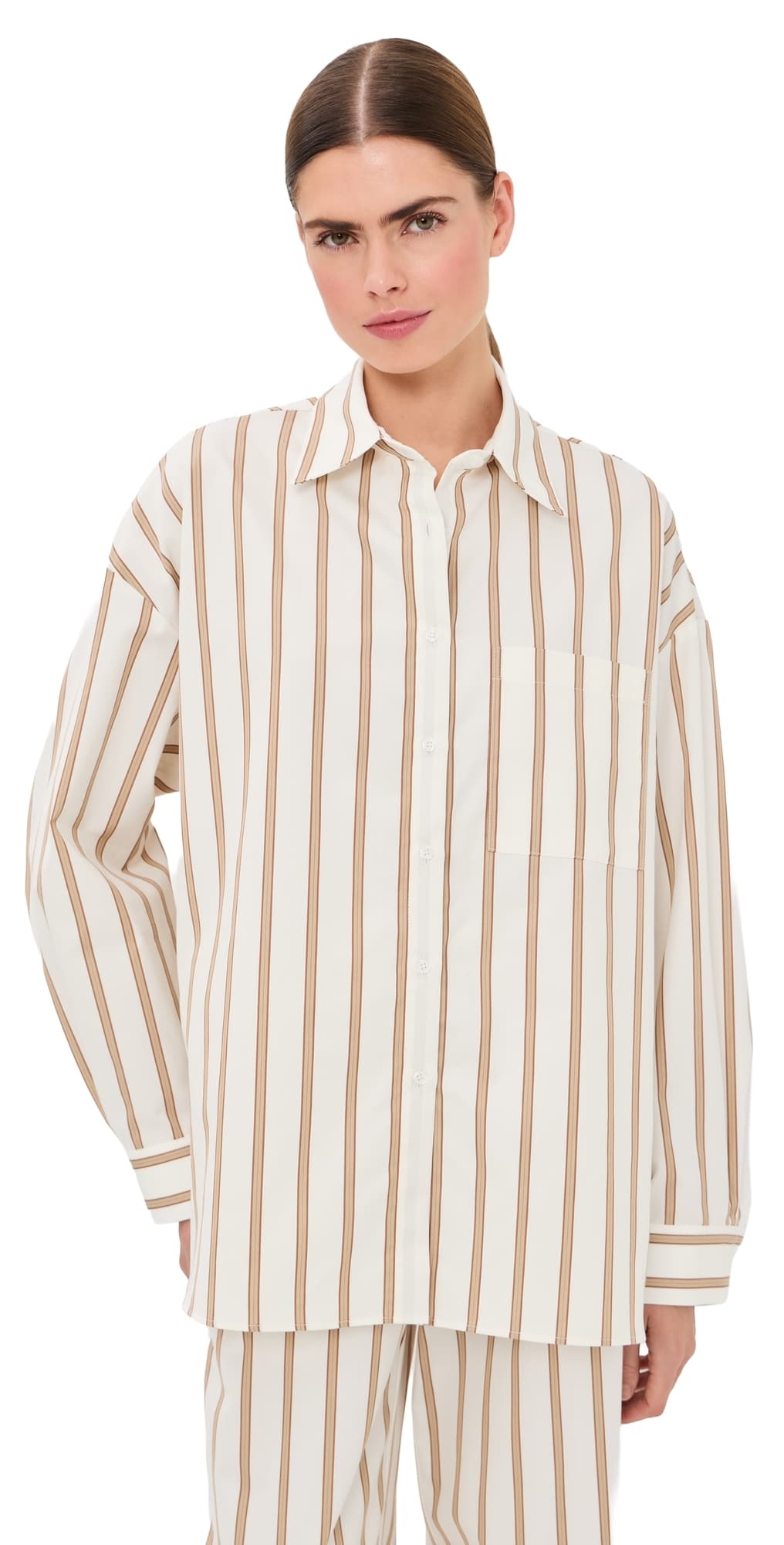 TWP Something Borrowed Shirt White/Khaki