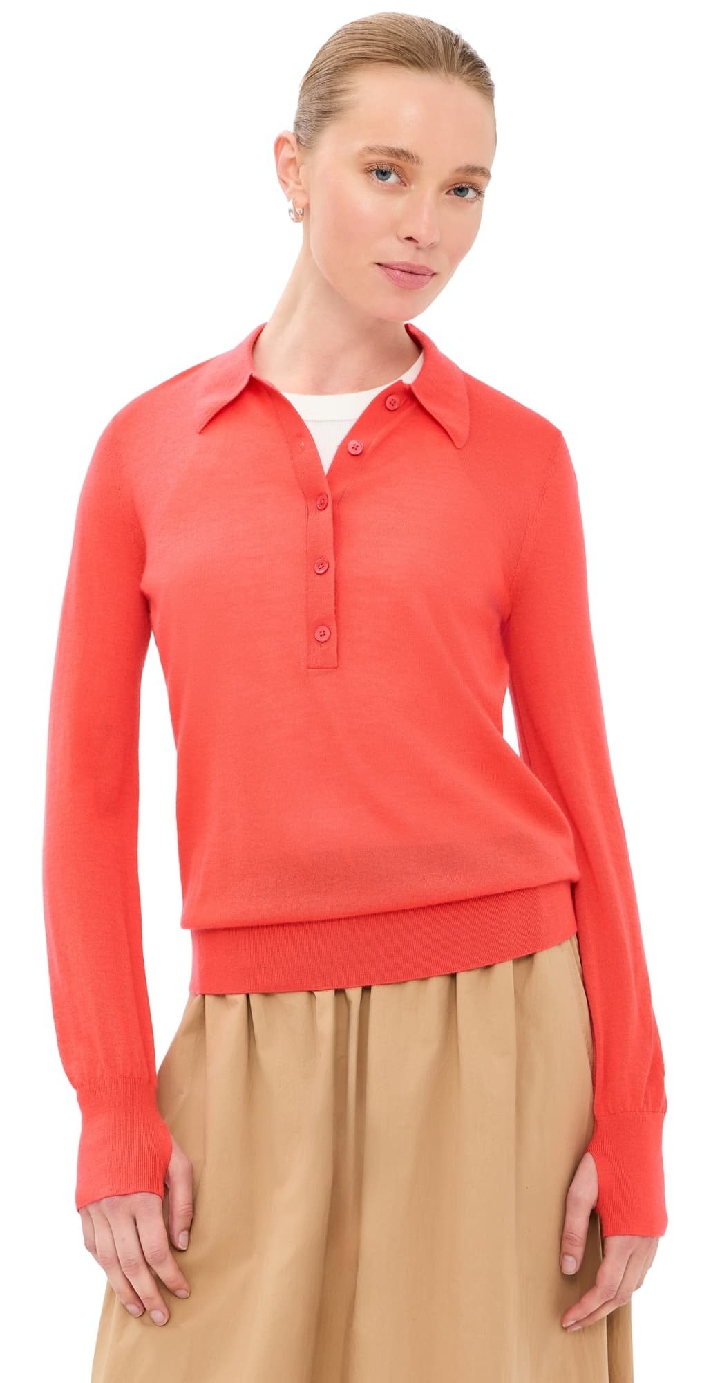 TWP Uma Henley Bitter Red