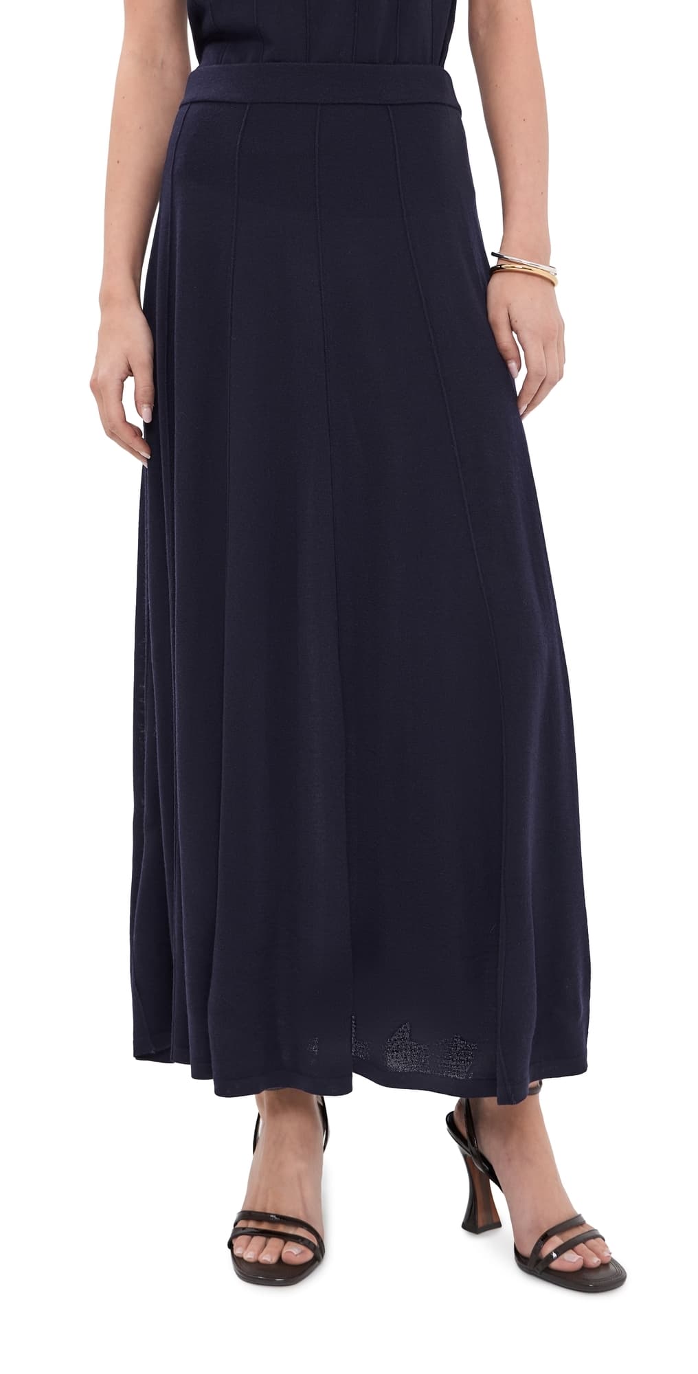 TWP Seamed Maxi Skirt Blue Nights