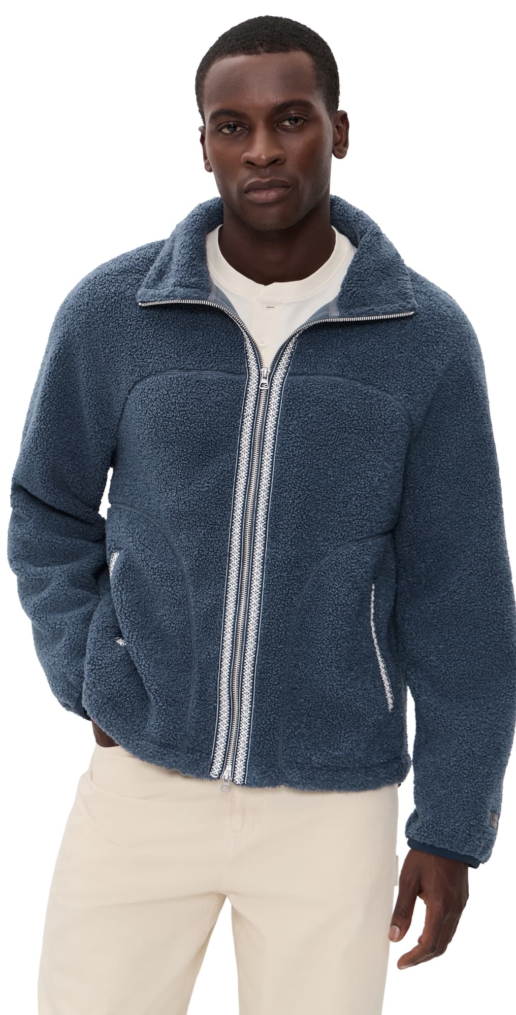 UGG UGGbraid Full Zip Jacket Eve Blue