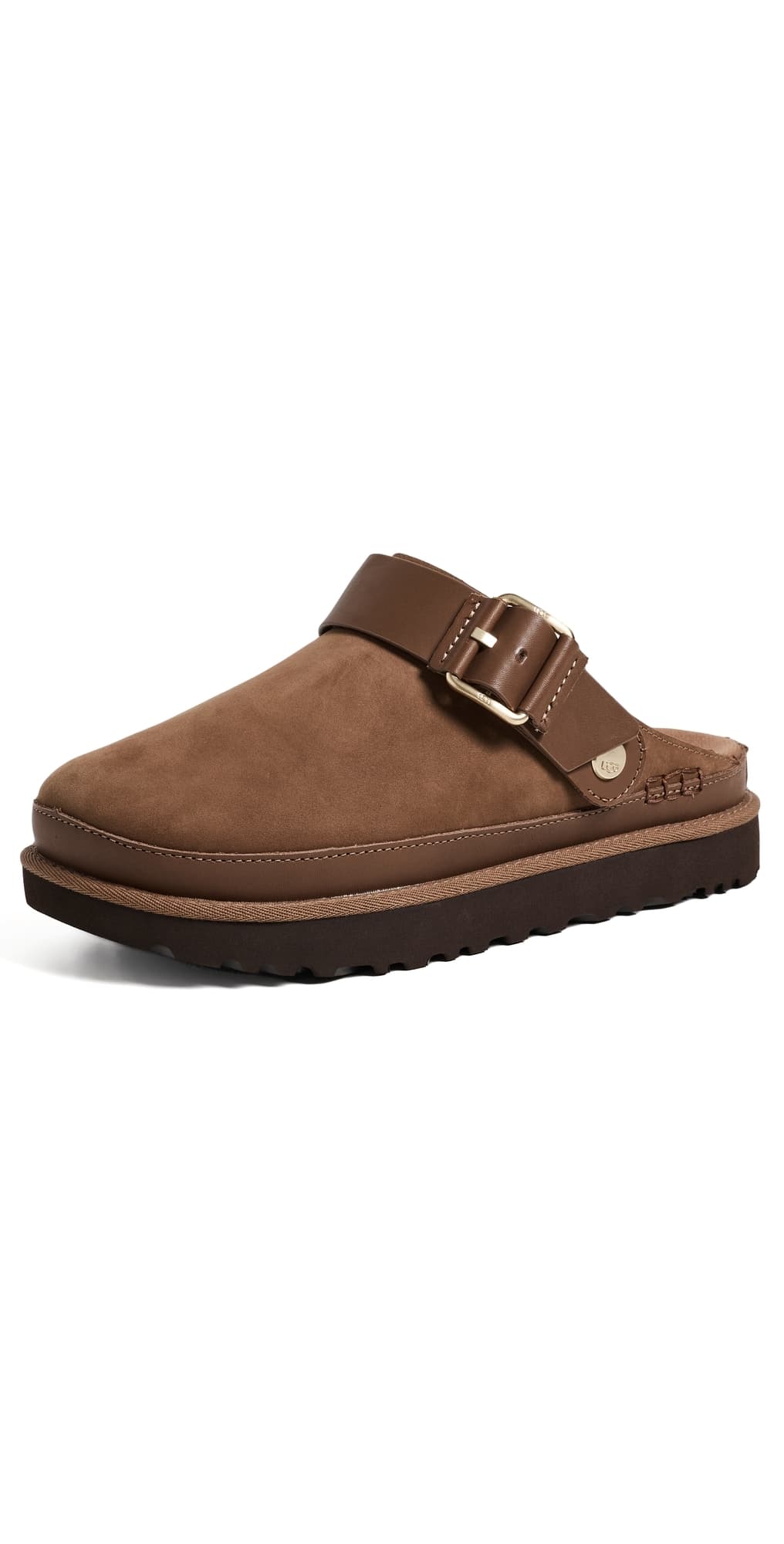 UGG Goldenstar Villa Clogs Dark Chestnut