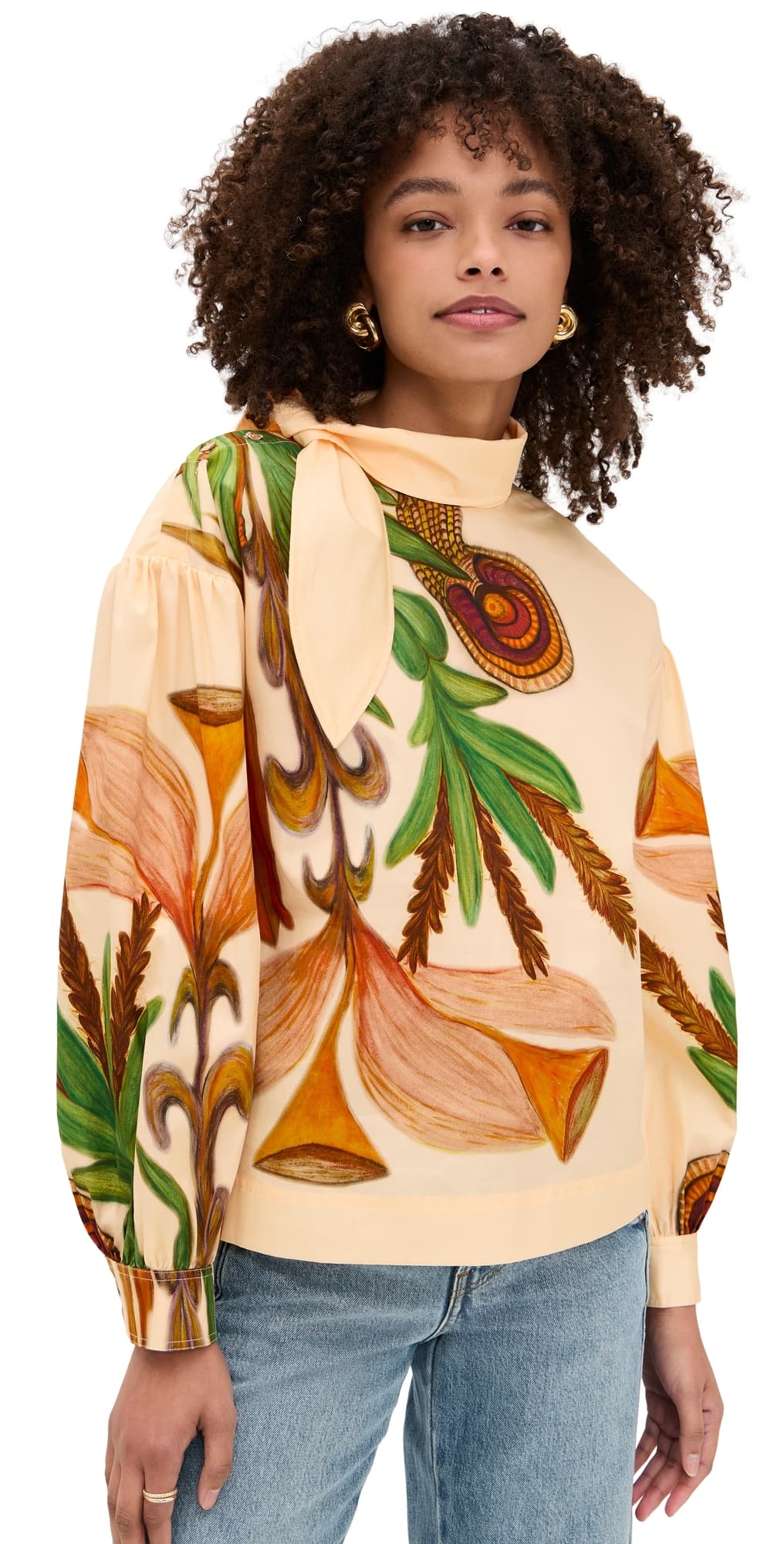 Ulla Johnson Pastel Long Sleeve Silk Blouse Inner Nature · 2