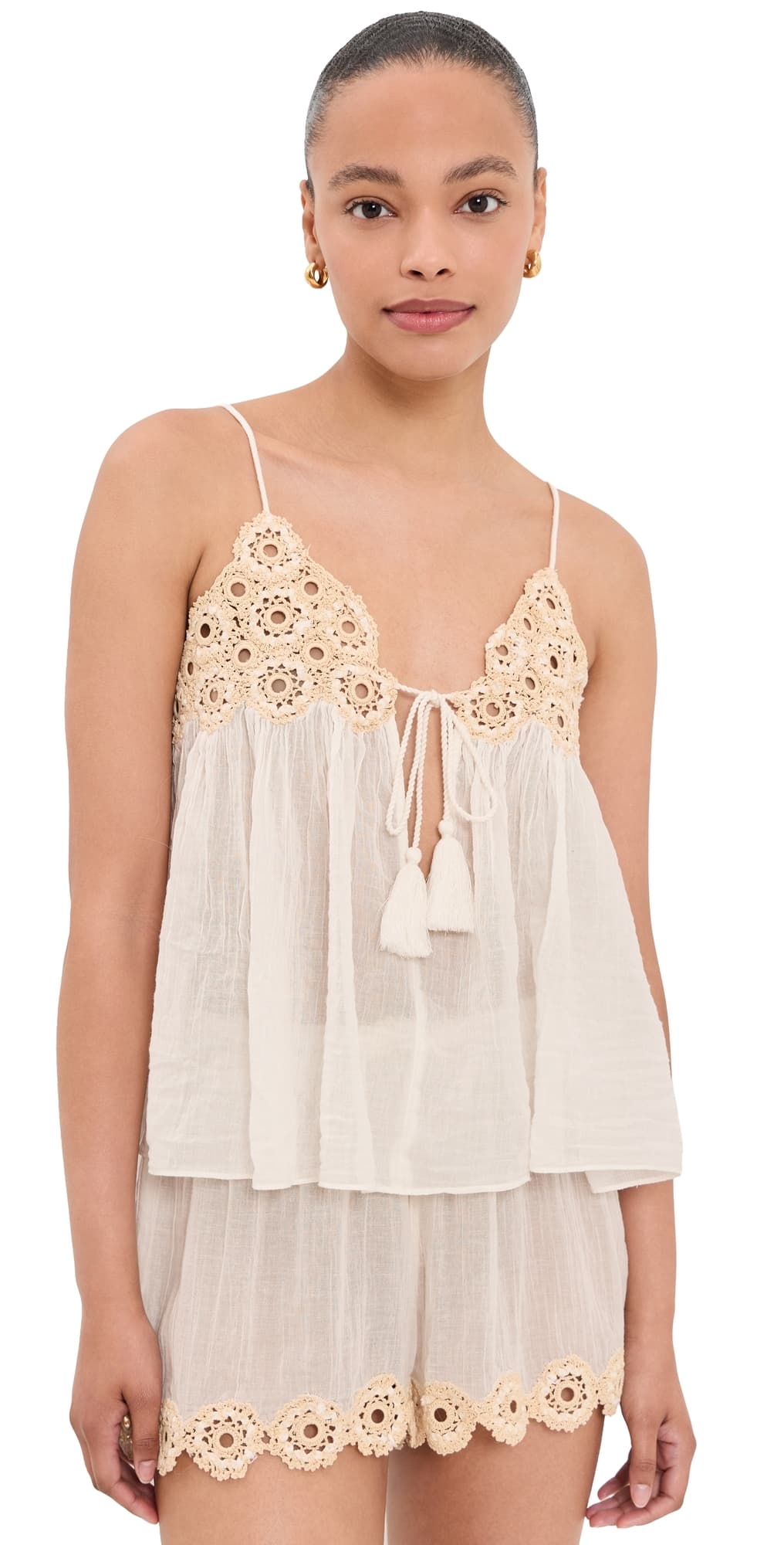 Ulla Johnson Alessia Coverup Top Creme