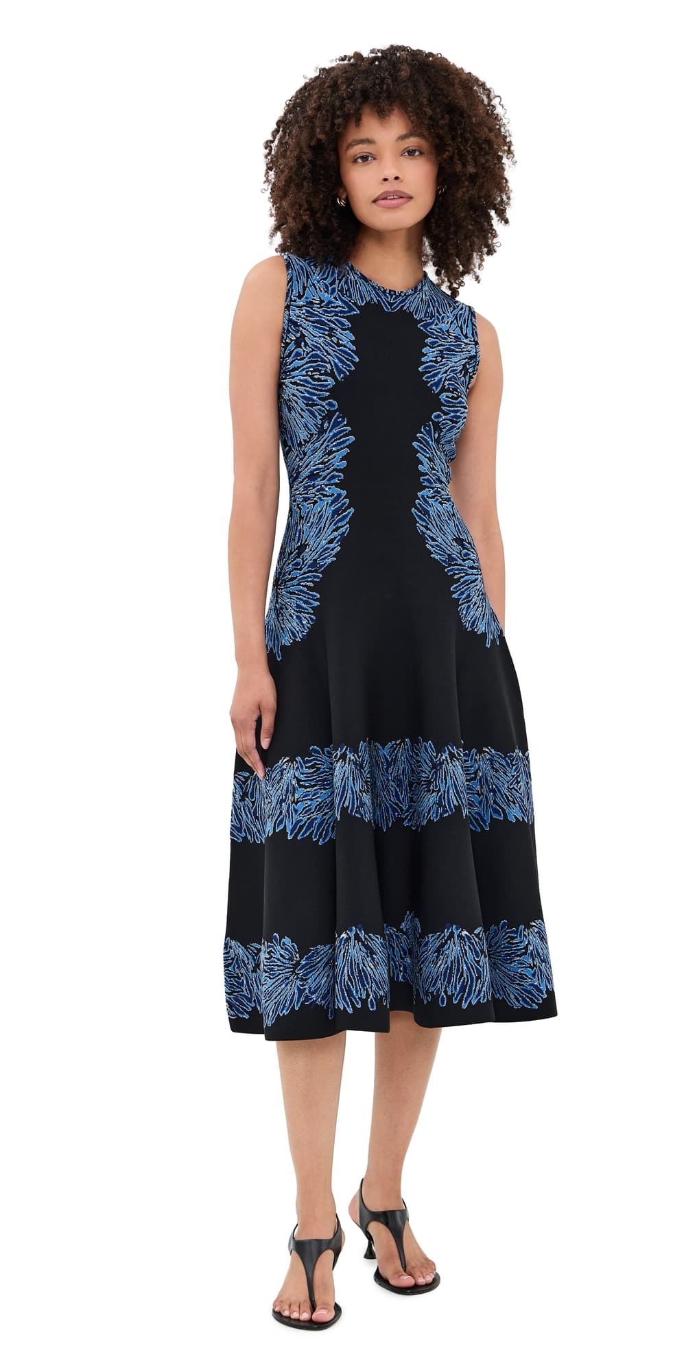 Ulla Johnson Iona Jacquard Knit Dress Lapis