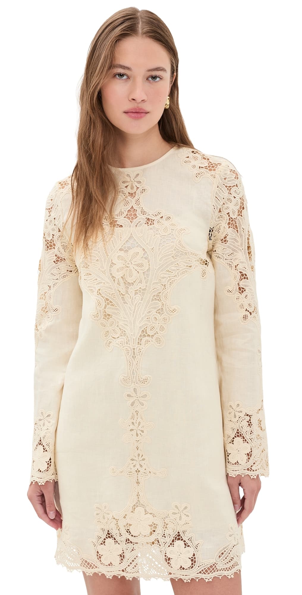Ulla Johnson Camie Linen Mini Dress Ivory