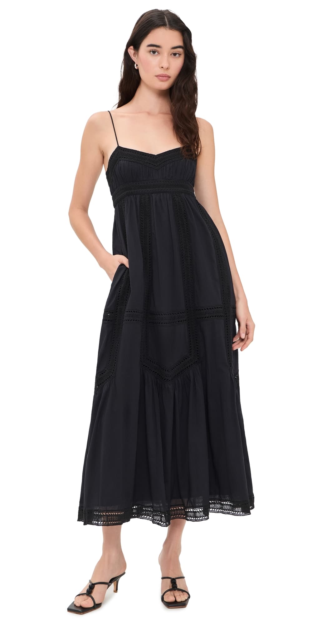 Ulla Johnson Romilly Cotton Dress Noir