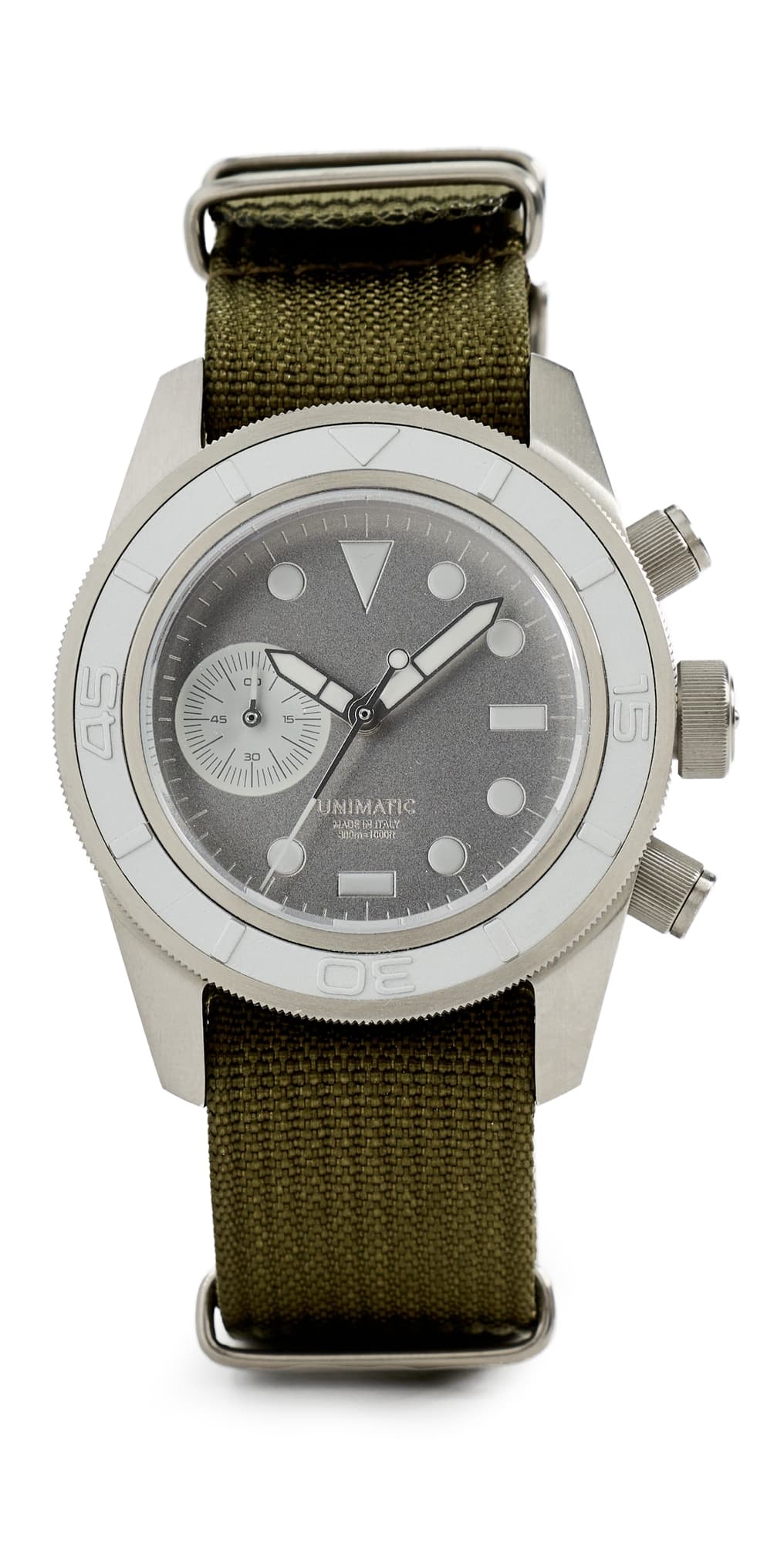 Unimatic Modello Tre Chrono Watch Aluminum Grey