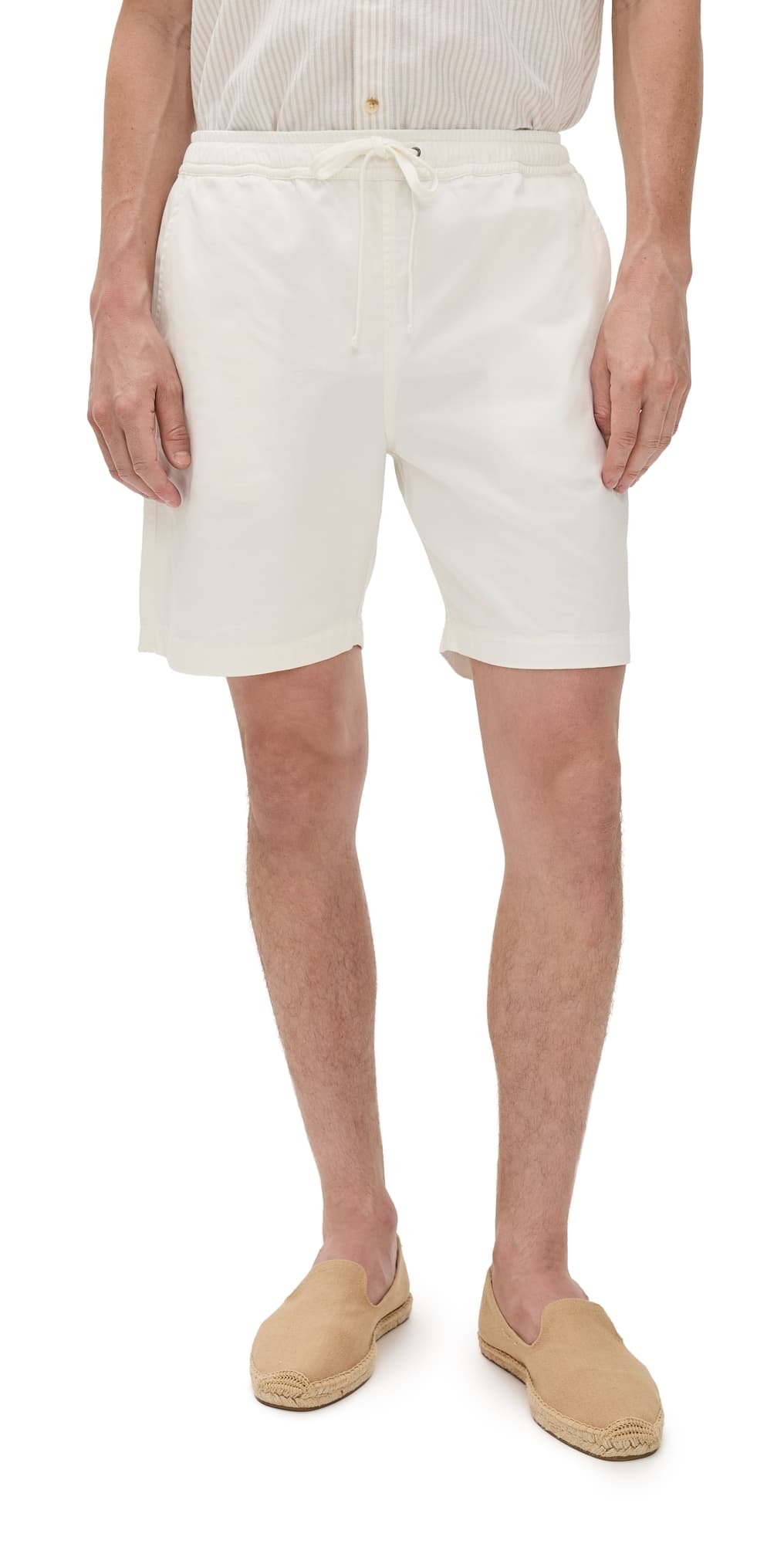 Universal Works Twill Beach Shorts 7 Ecru