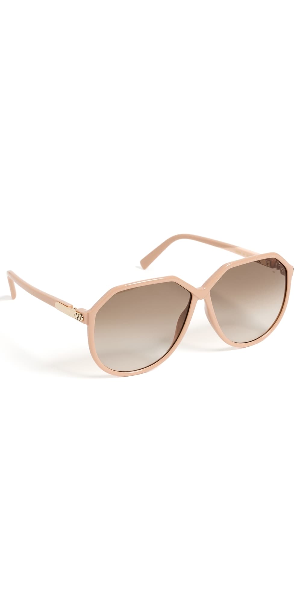 Valentino Vilouette Sunglasses Nude-Nude-Brown