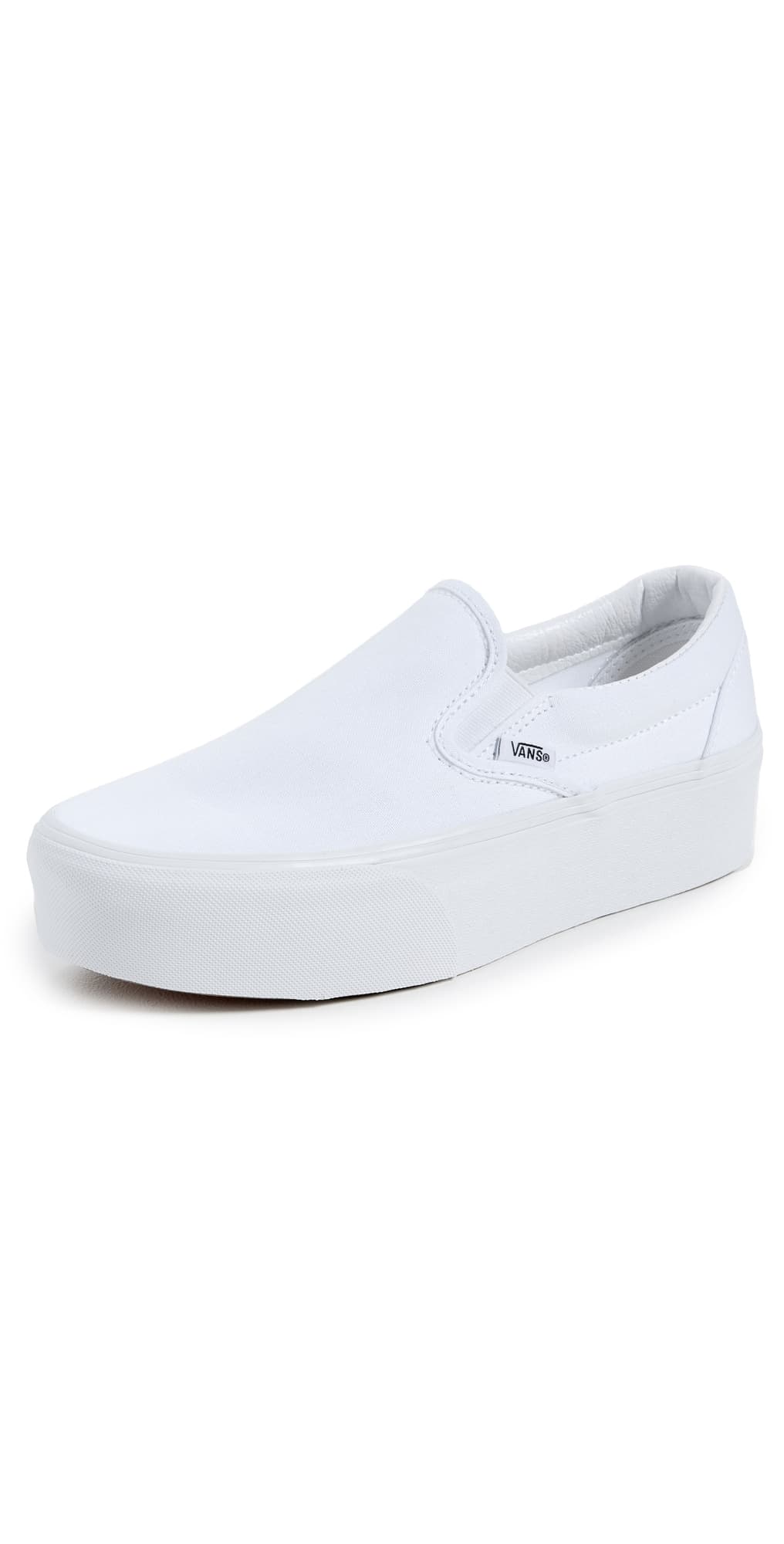 Vans Ua Classic Slip-On Stackform Sneakers Canvas True White