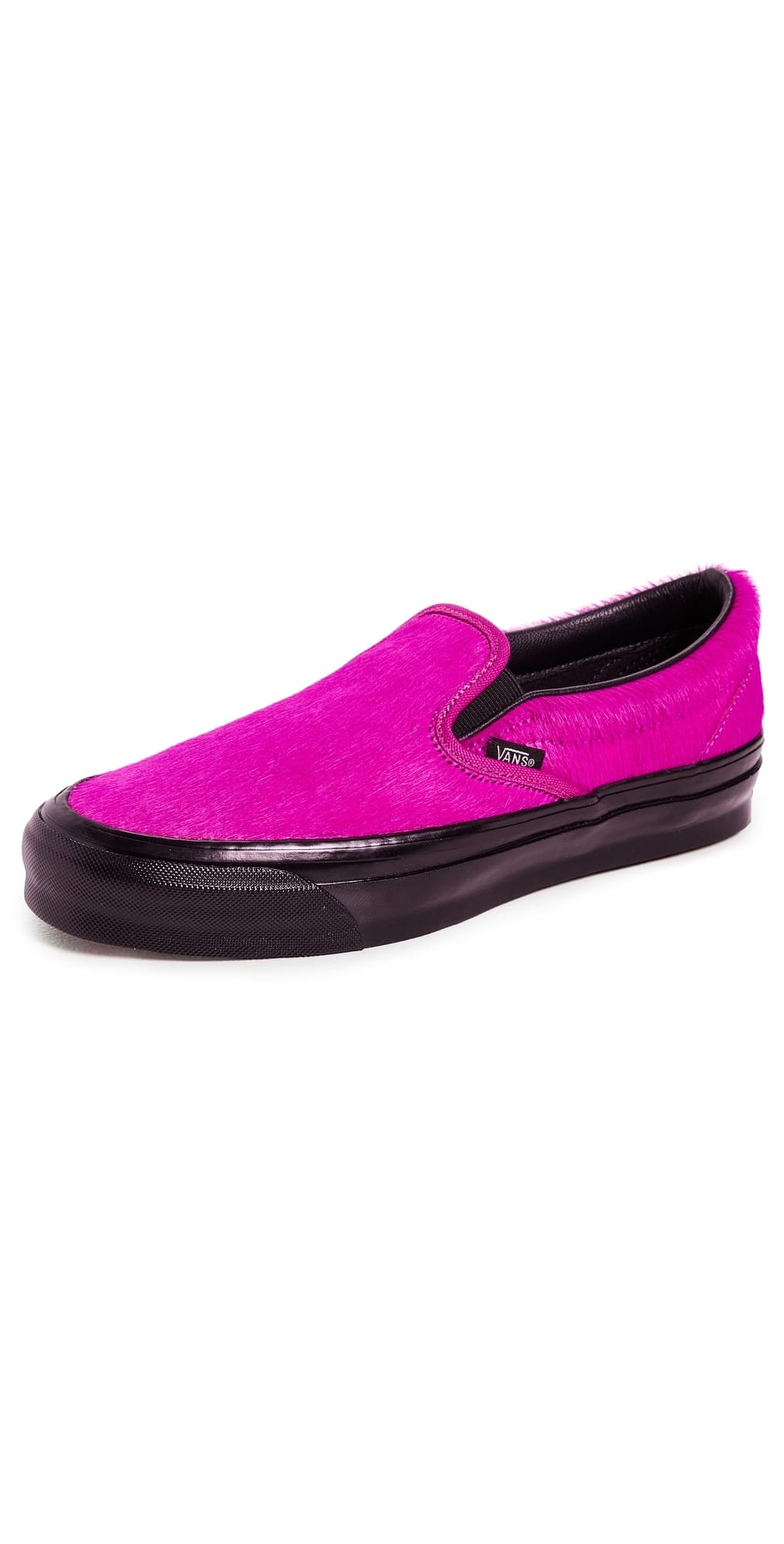 Vans LX Classic Slip On Pony Hair Fuchsia