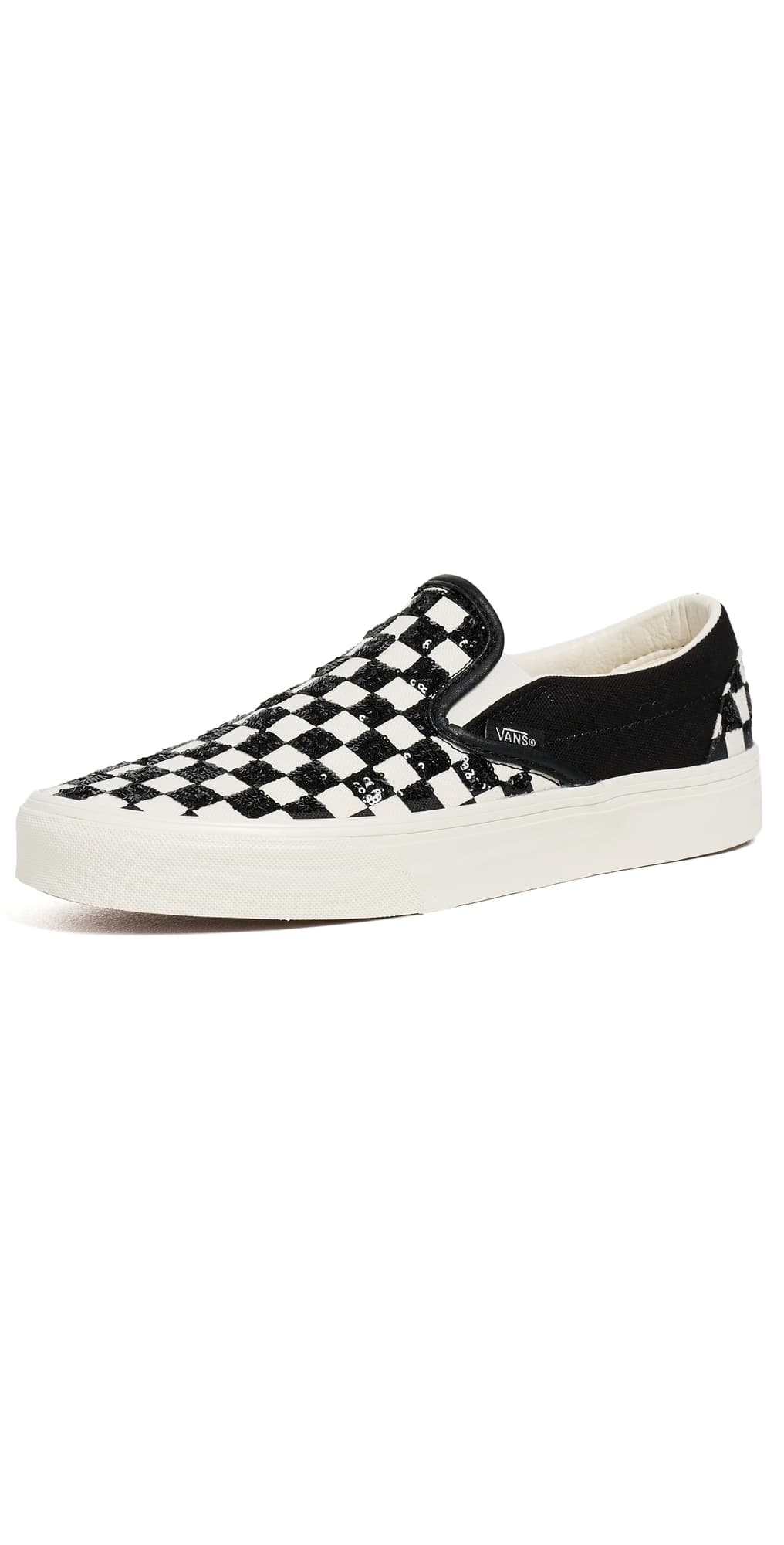 Vans Classic Slip On Sneakers Beaded Checkerboard