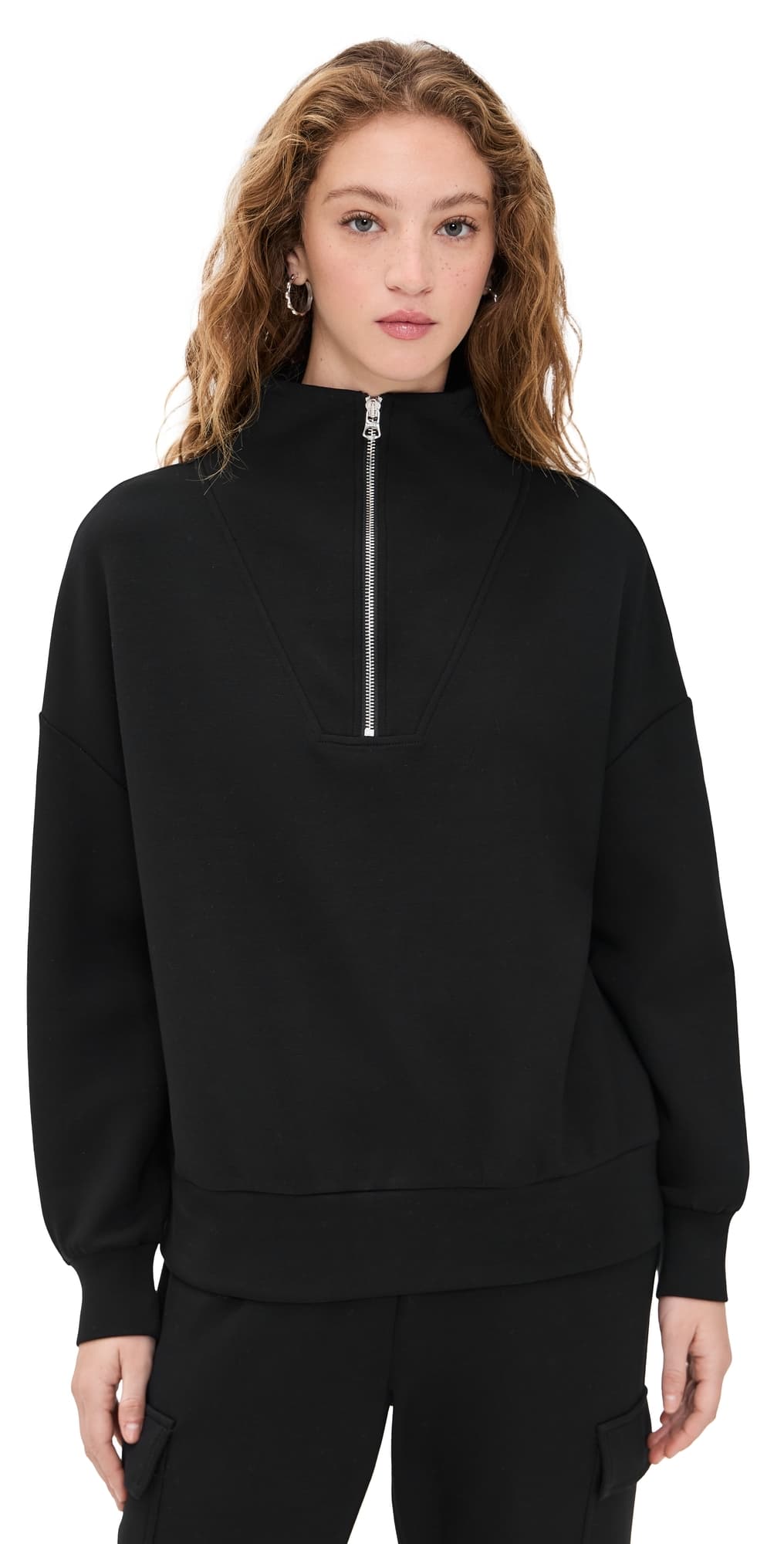 Varley Hawley Half-Zip Sweatshirt Black