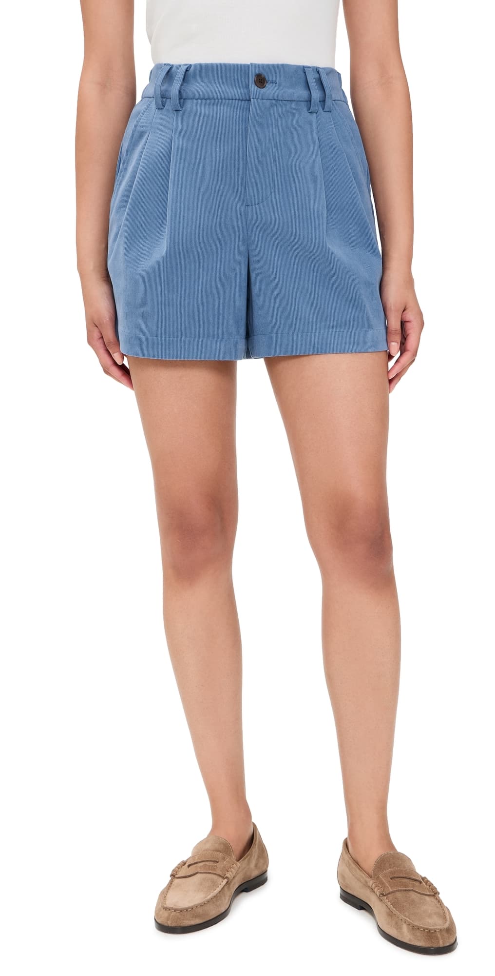 Varley Jorden Pleat Shorts Bijou Blue