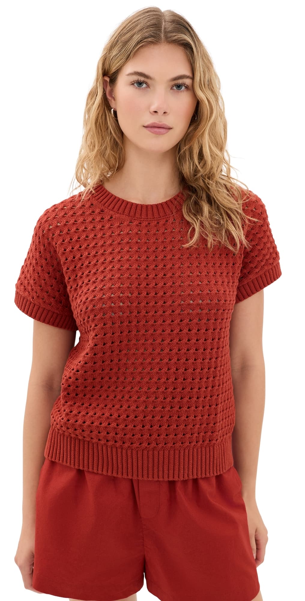 Varley Denny Knit Top Bossa Nova