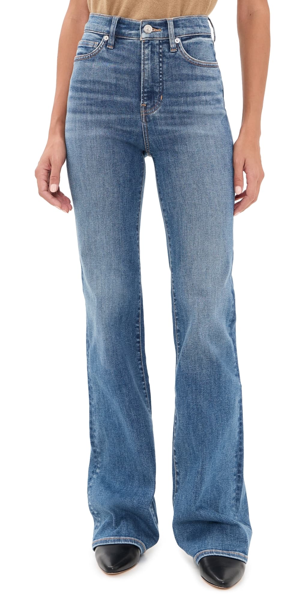 Veronica Beard Jean Crosbie Wide Leg Jeans Memory Lane