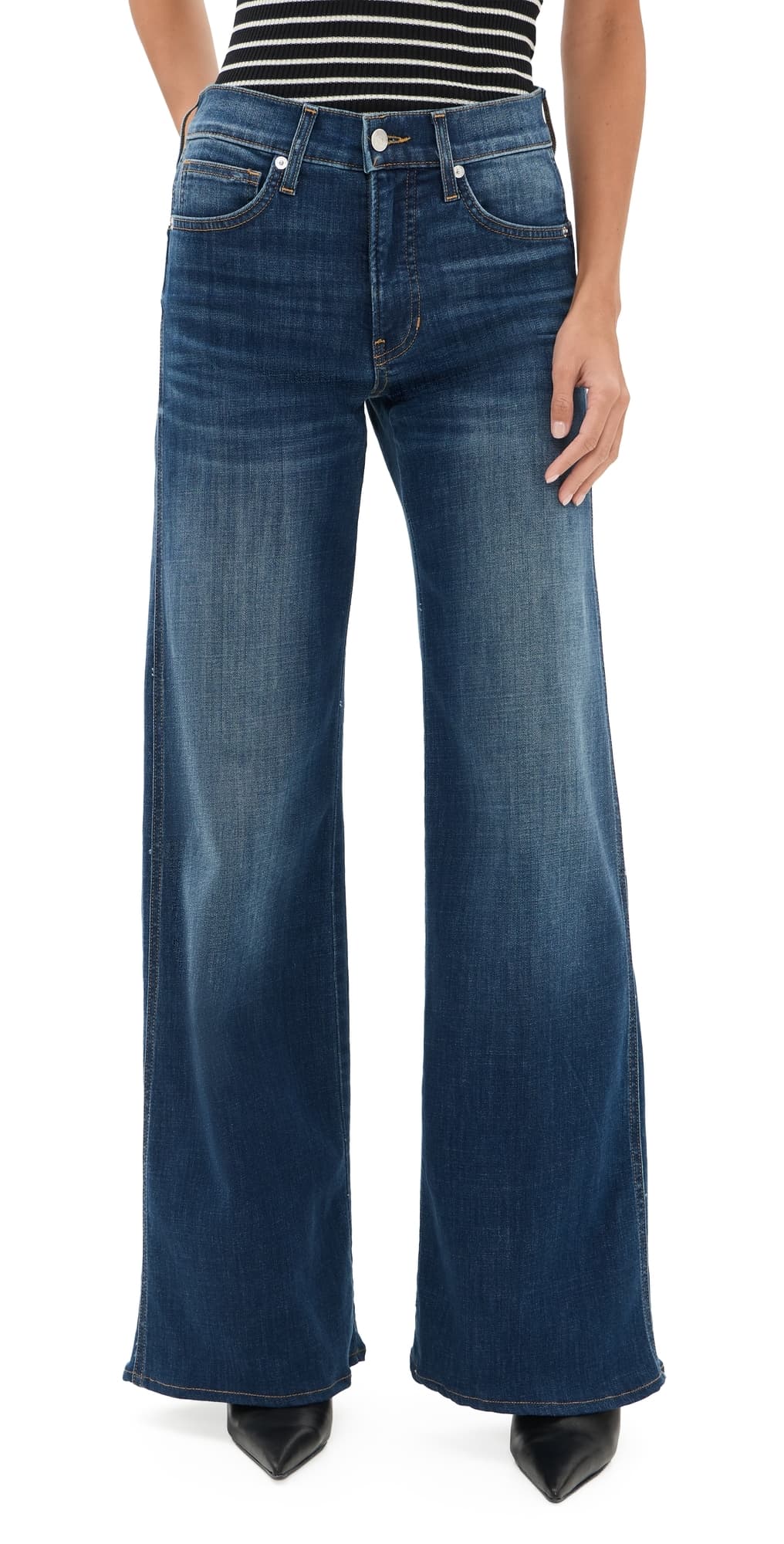 Veronica Beard Jean Taylor Wide Jeans North Star