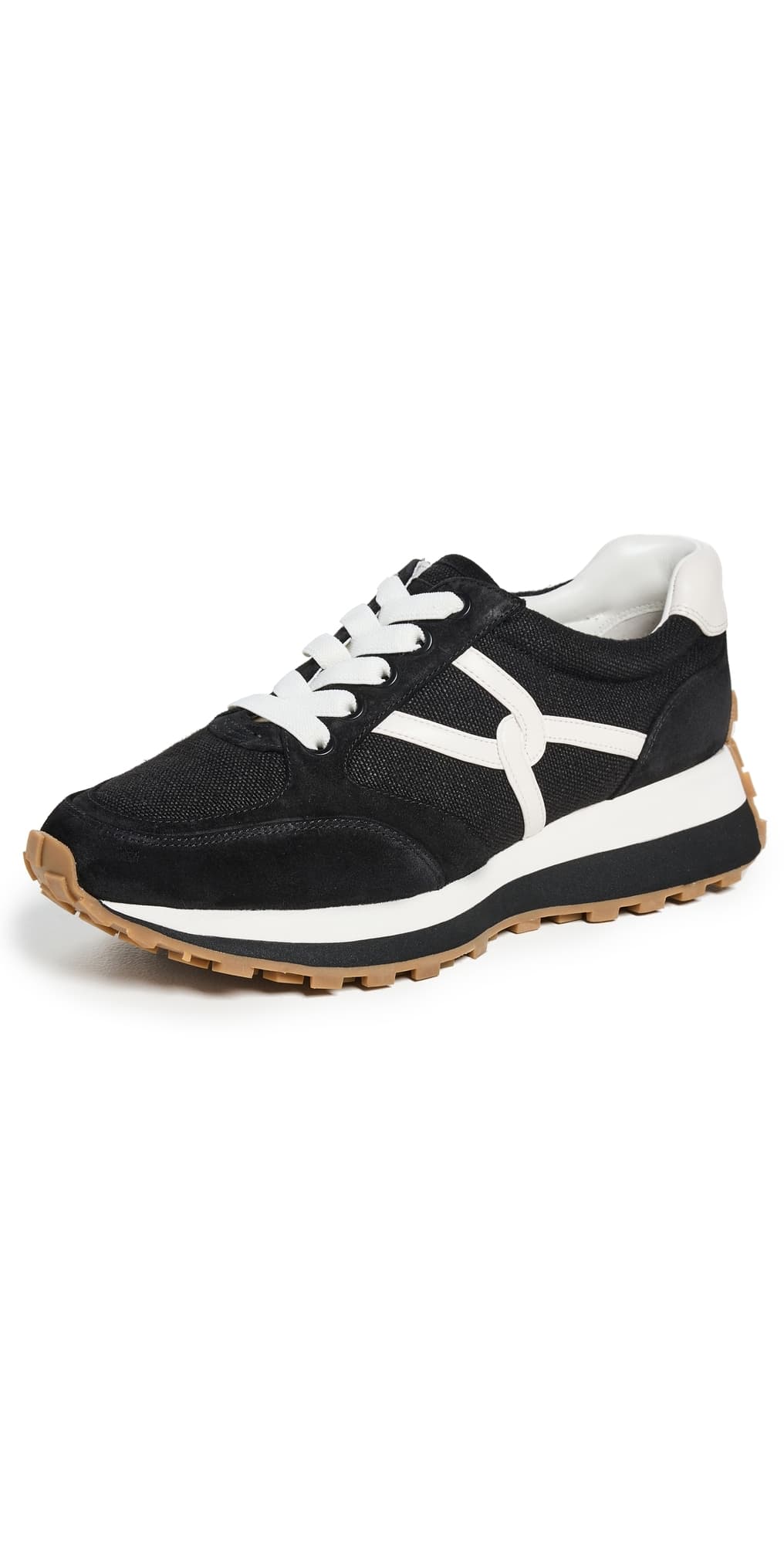 Veronica Beard Valentina Sneakers Black/White