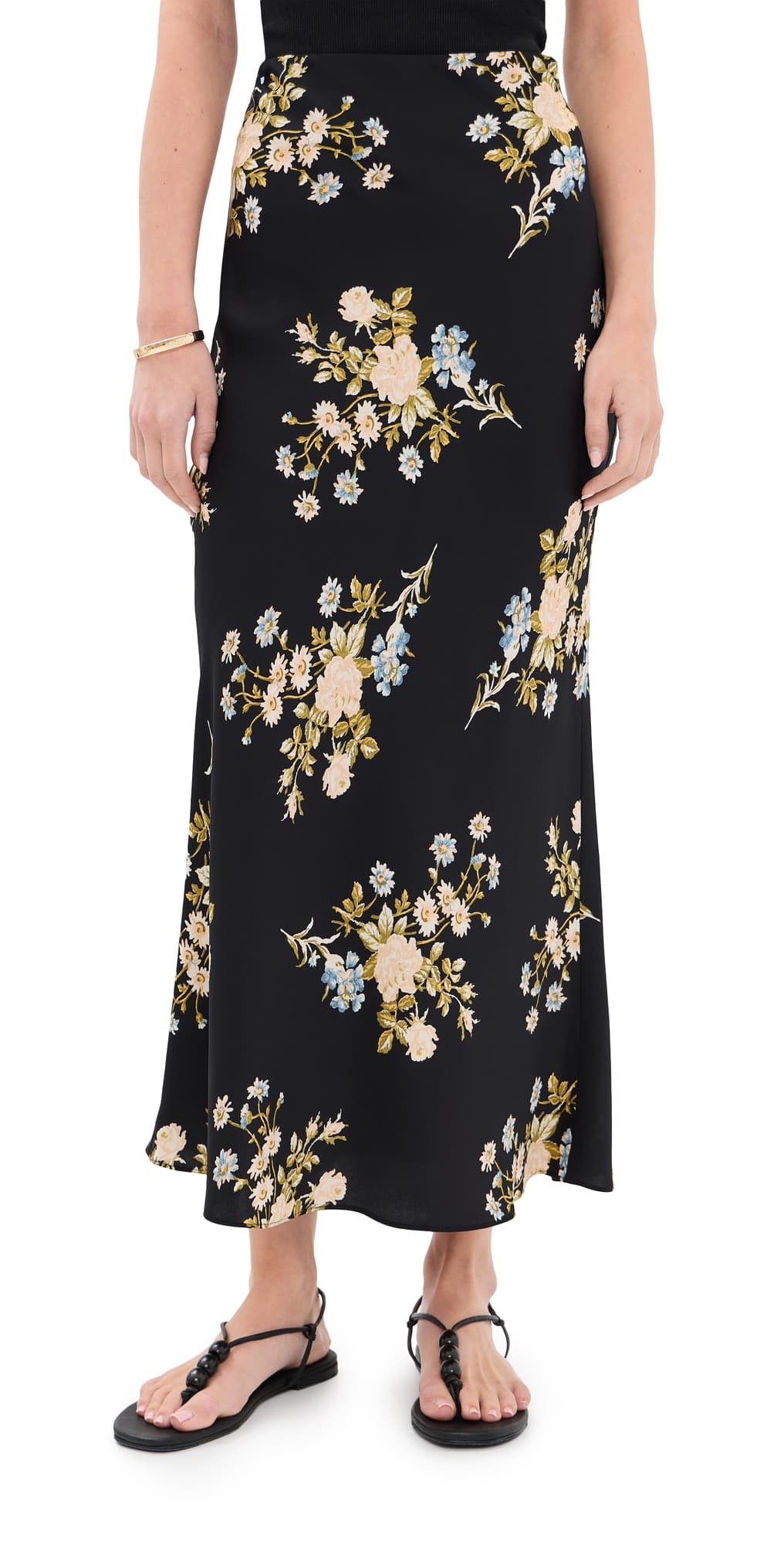 Veronica Beard Clover Skirt Black multi