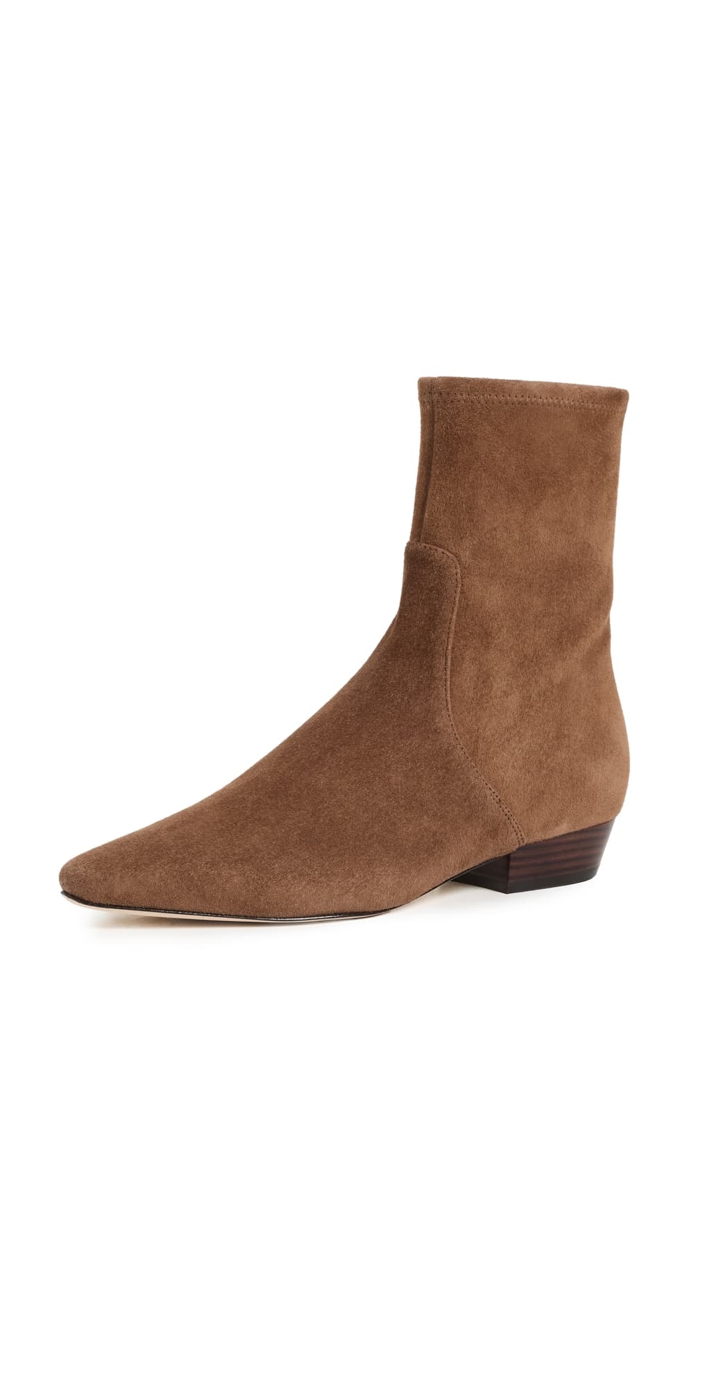 Veronica Beard Glinda Suede Booties Chestnut