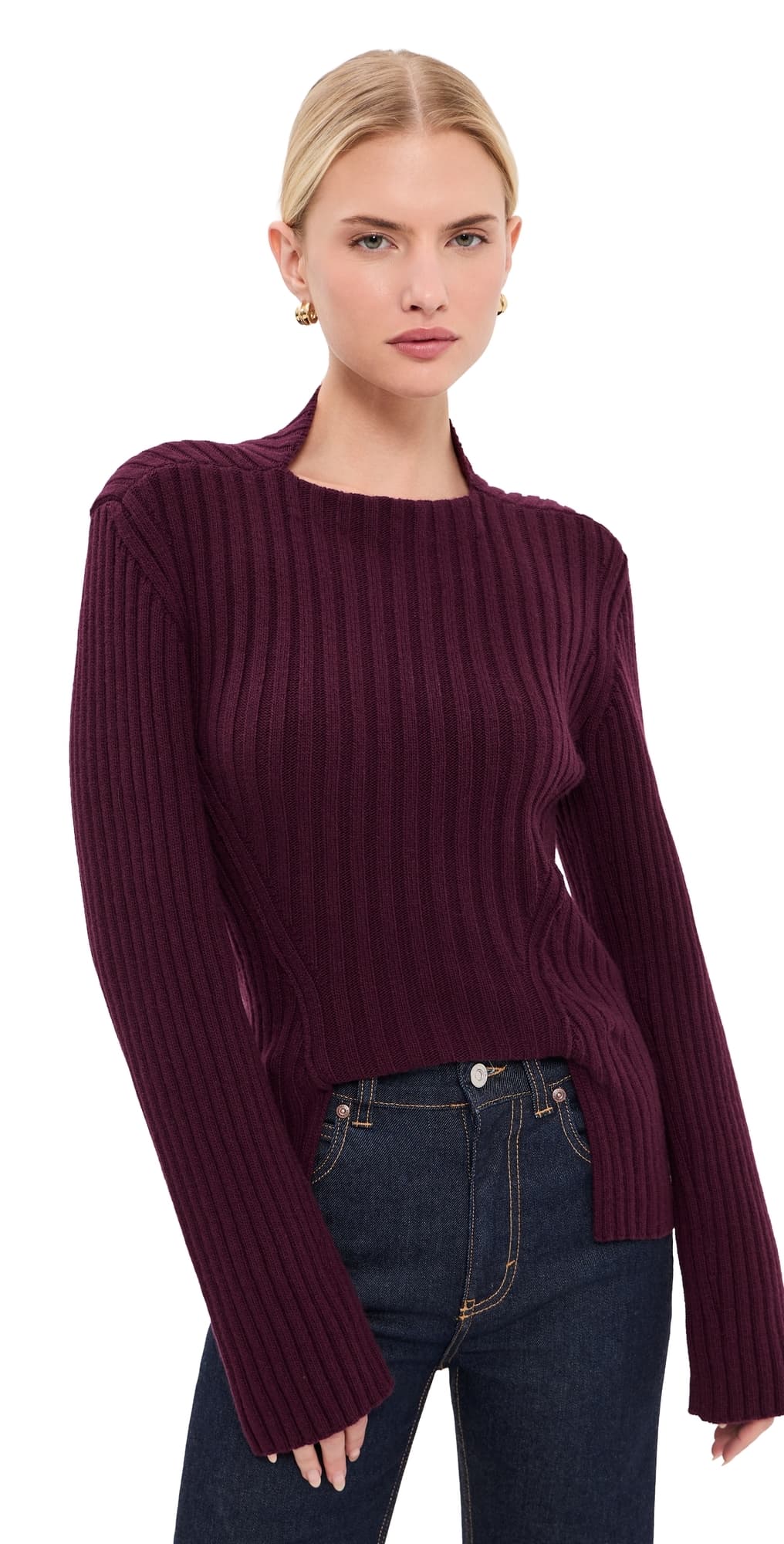 Victoria Beckham Rib Jumper Acai