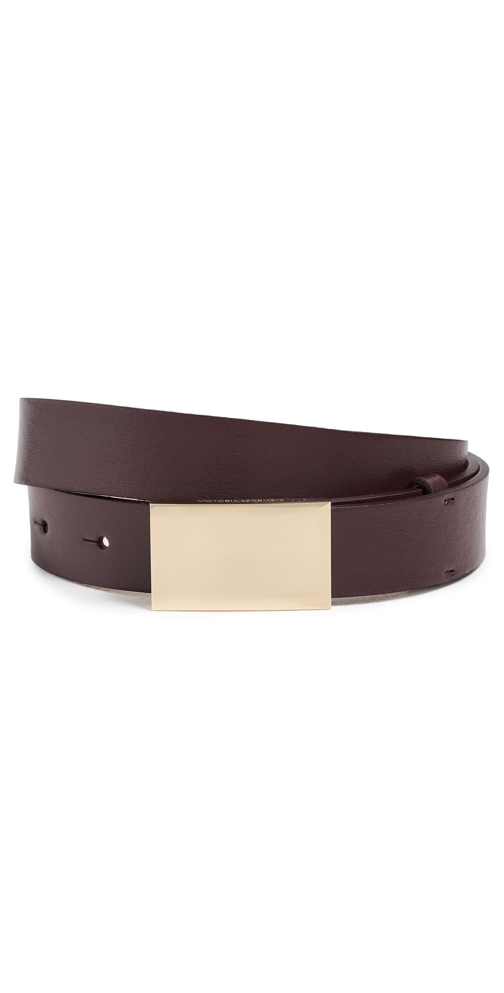 Victoria Beckham Portofino Mirror Belt Dark Burgundy