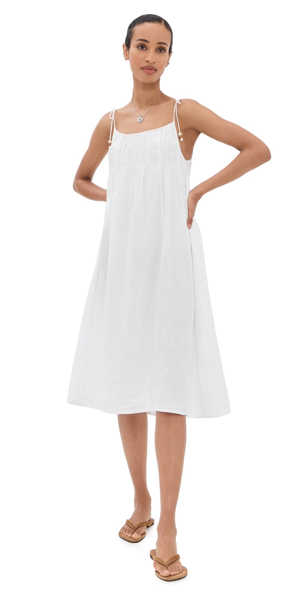 Velvet Teresa Dress White