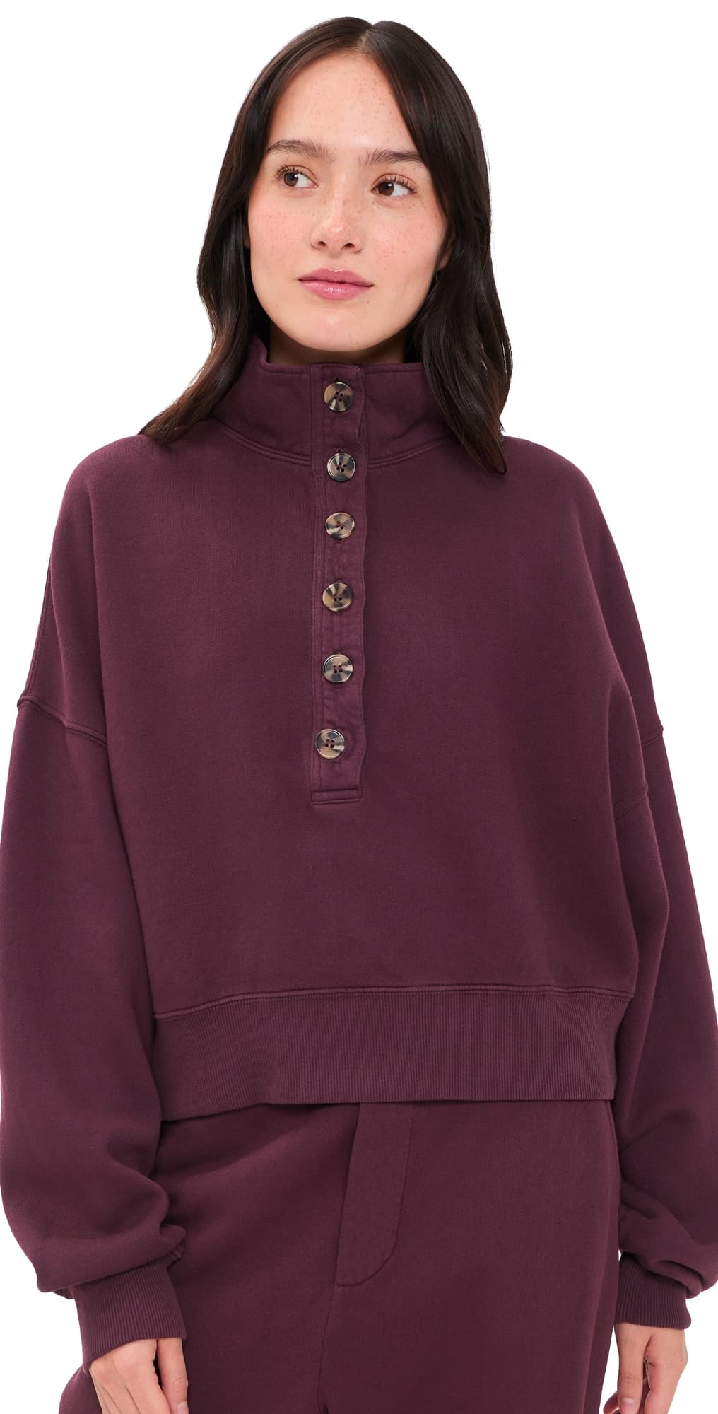 Velvet Fatima Sweatshirt Dark Plum