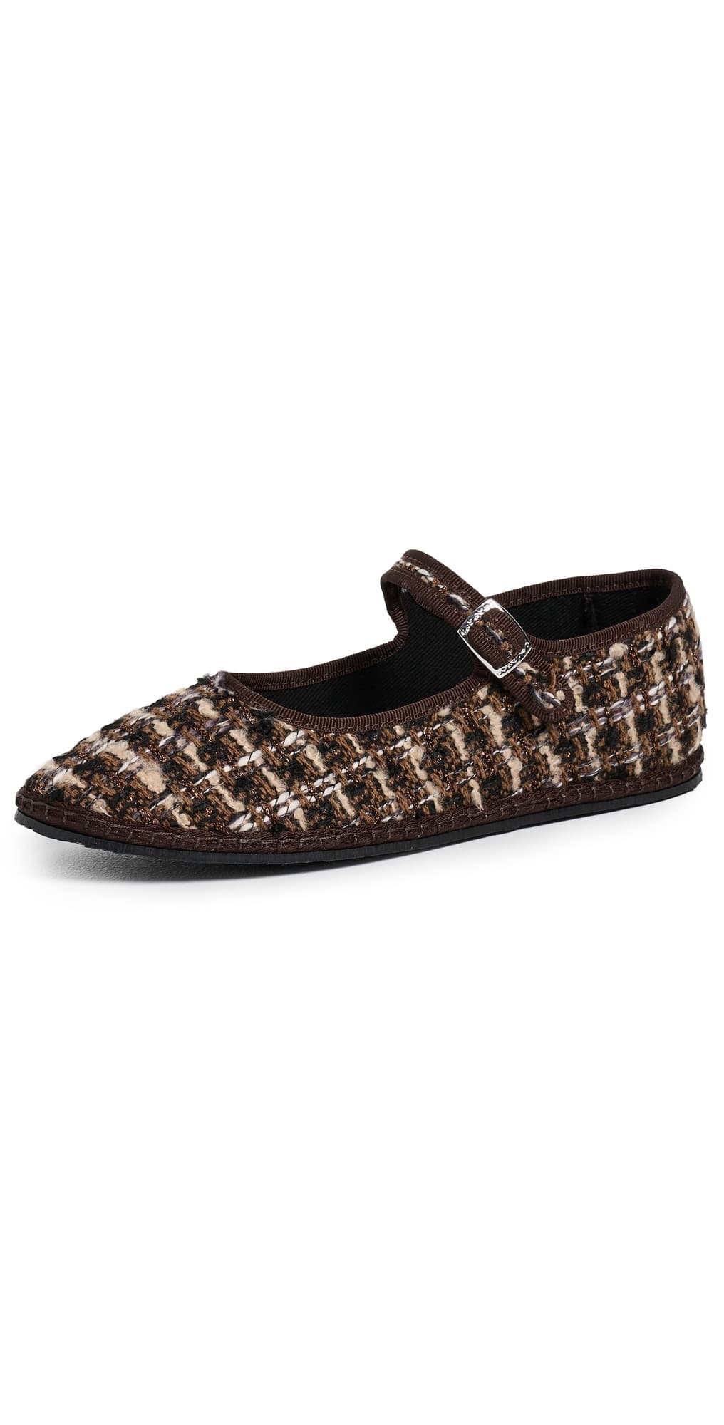 ViBi VENEZiA Mary Jane Tweed Flats Coco