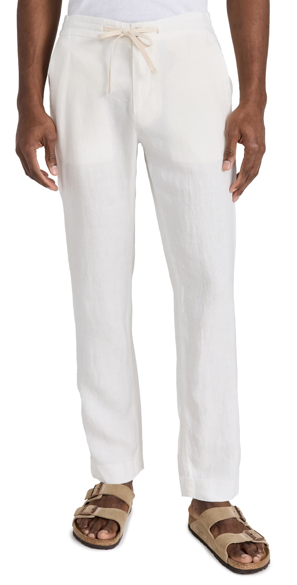 Vince Patch Pocket Drawstring Pants Bone