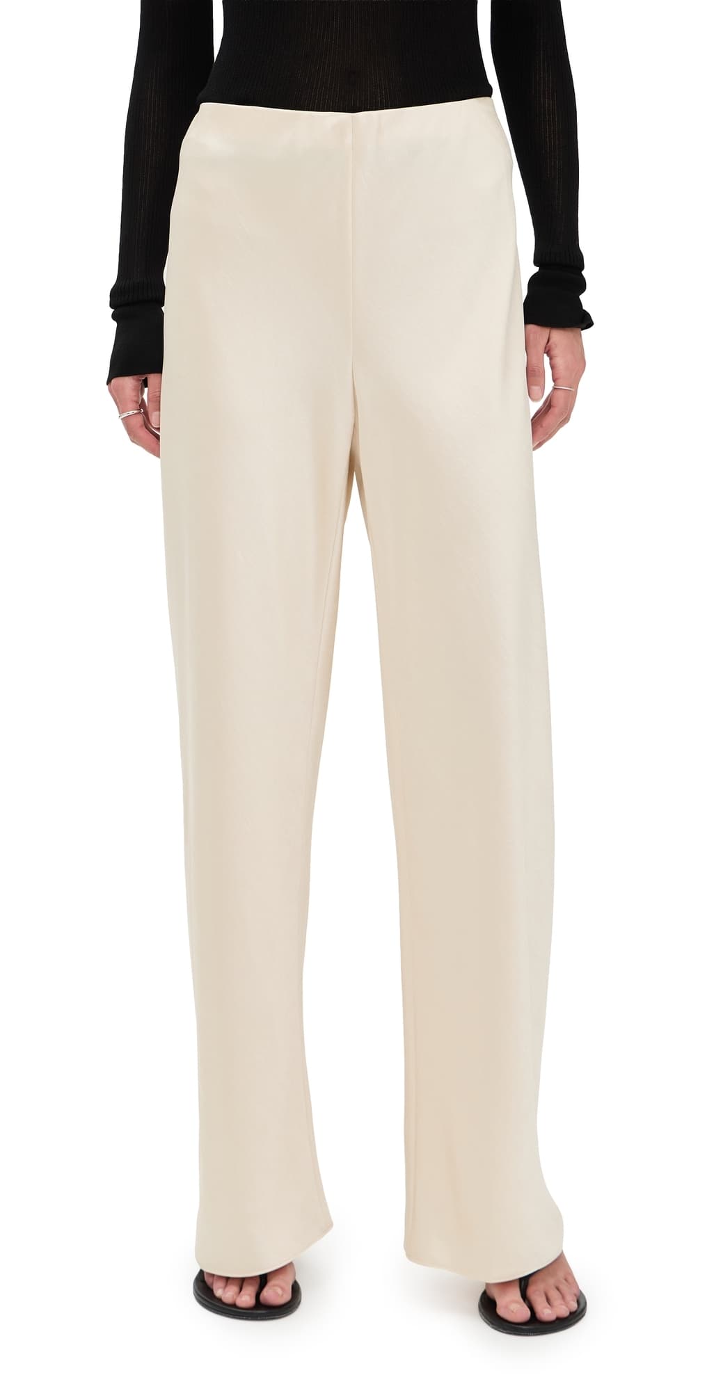 Vince Colette High Waist Fluid Satin Bias Pant Bona