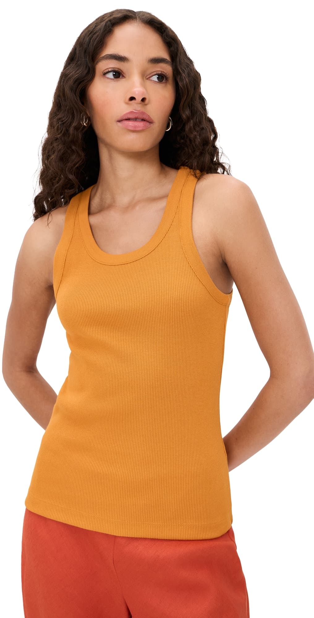 Vince Scoop Neck Tank Clementine
