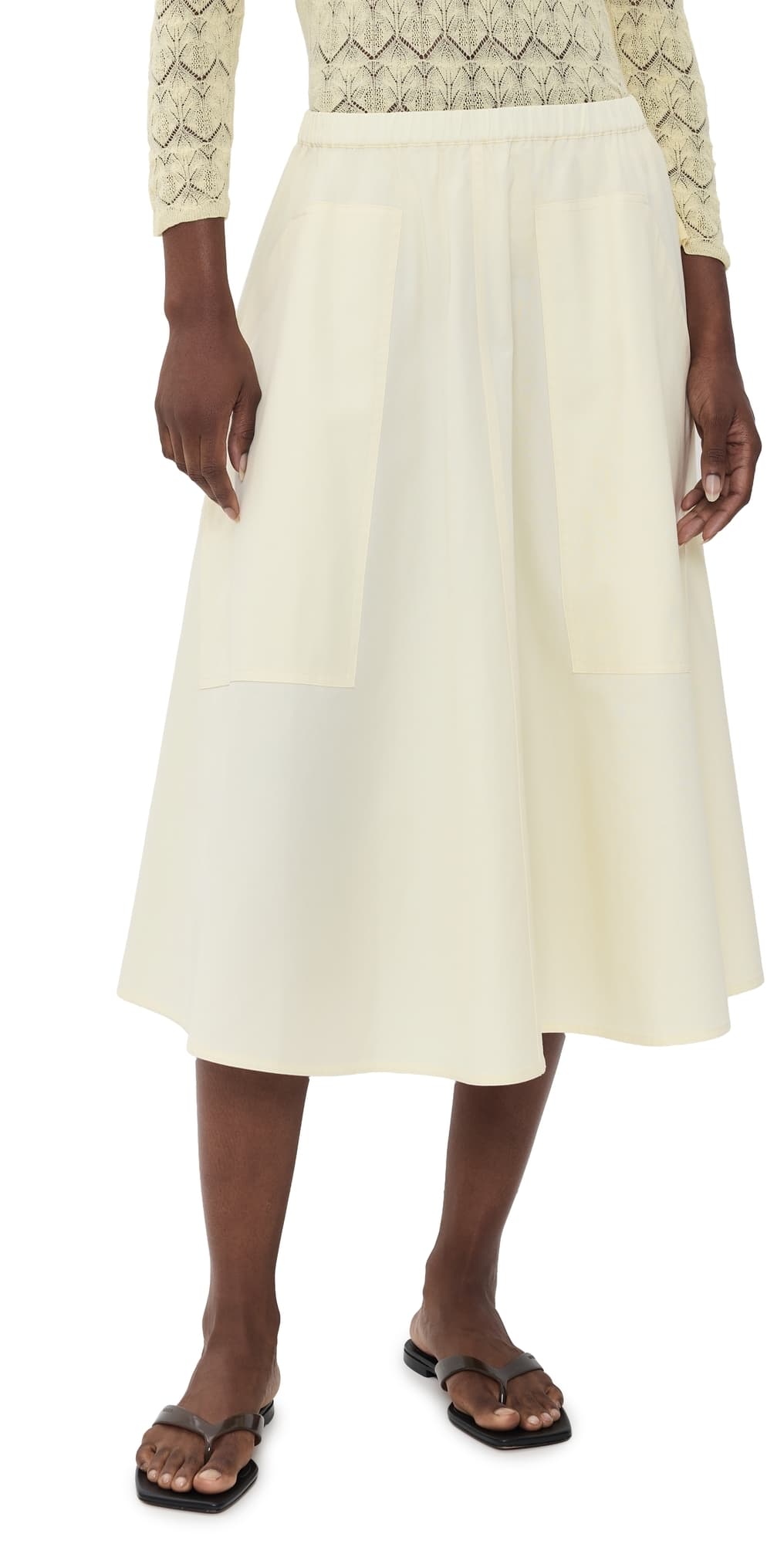 Vince Pocket Full Skirt Sun Petal