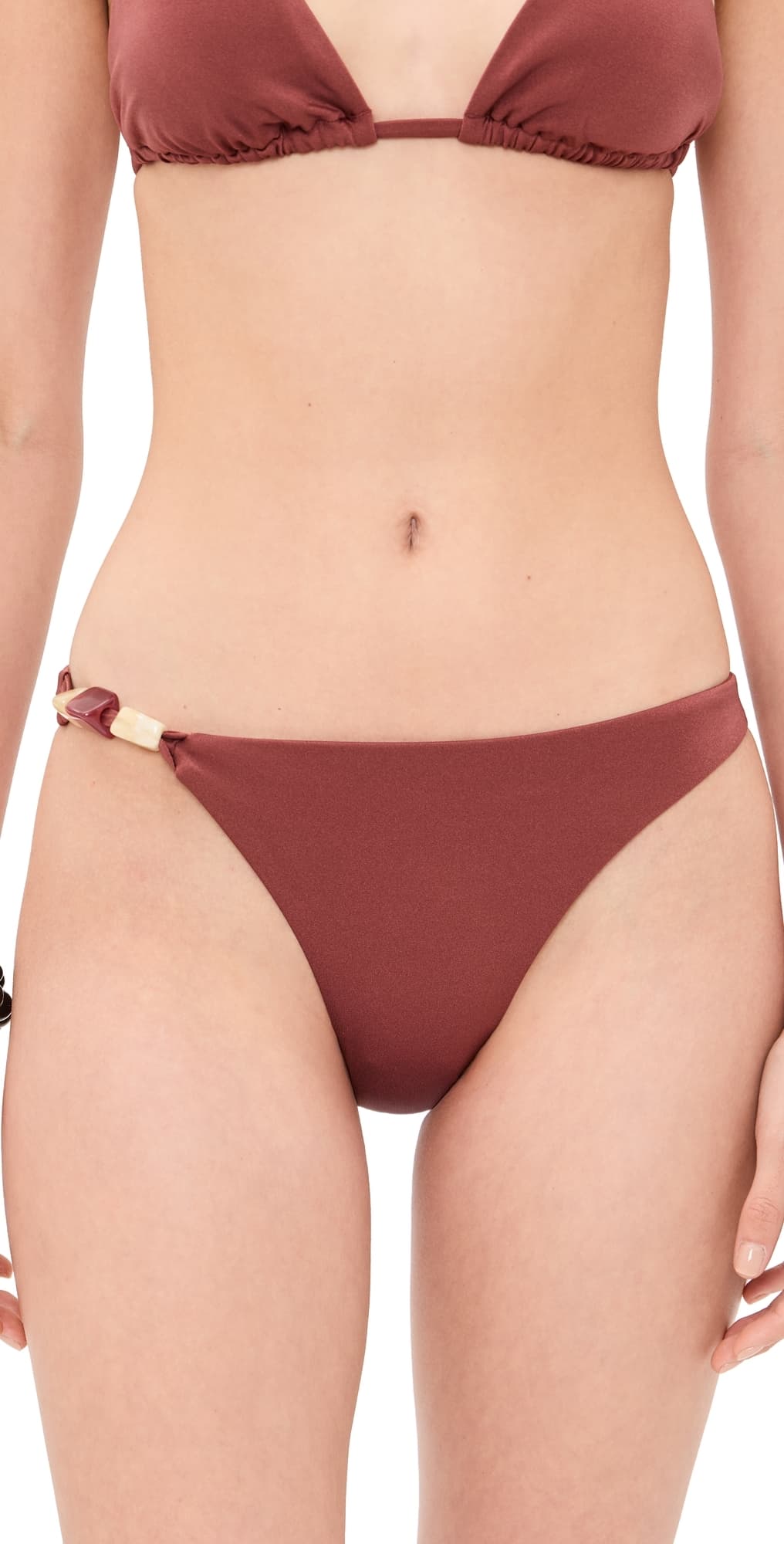 Vitamin A Terra Bikini Bottoms Red Ochre