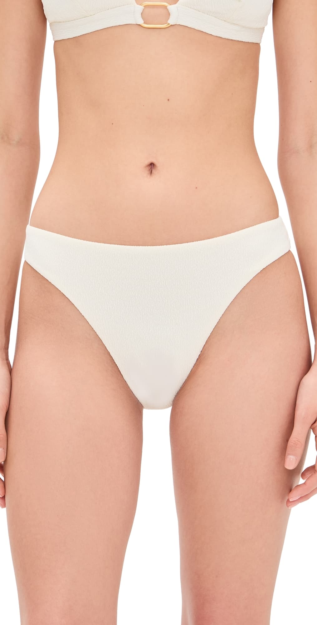 ViX Paula Hermanny x Rosie Huntington-Whiteley Lindsay Bikini Bottoms White
