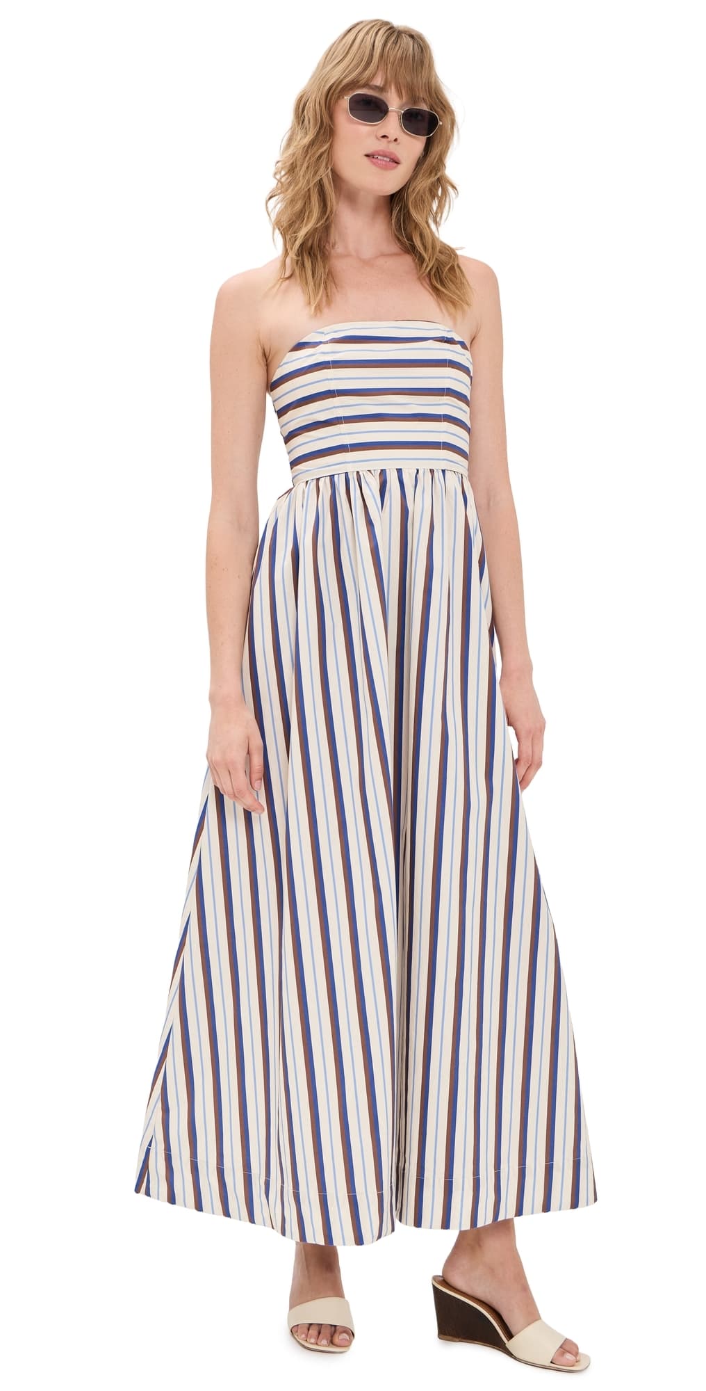 VRG GRL Sylvie Midi Dress Stripe