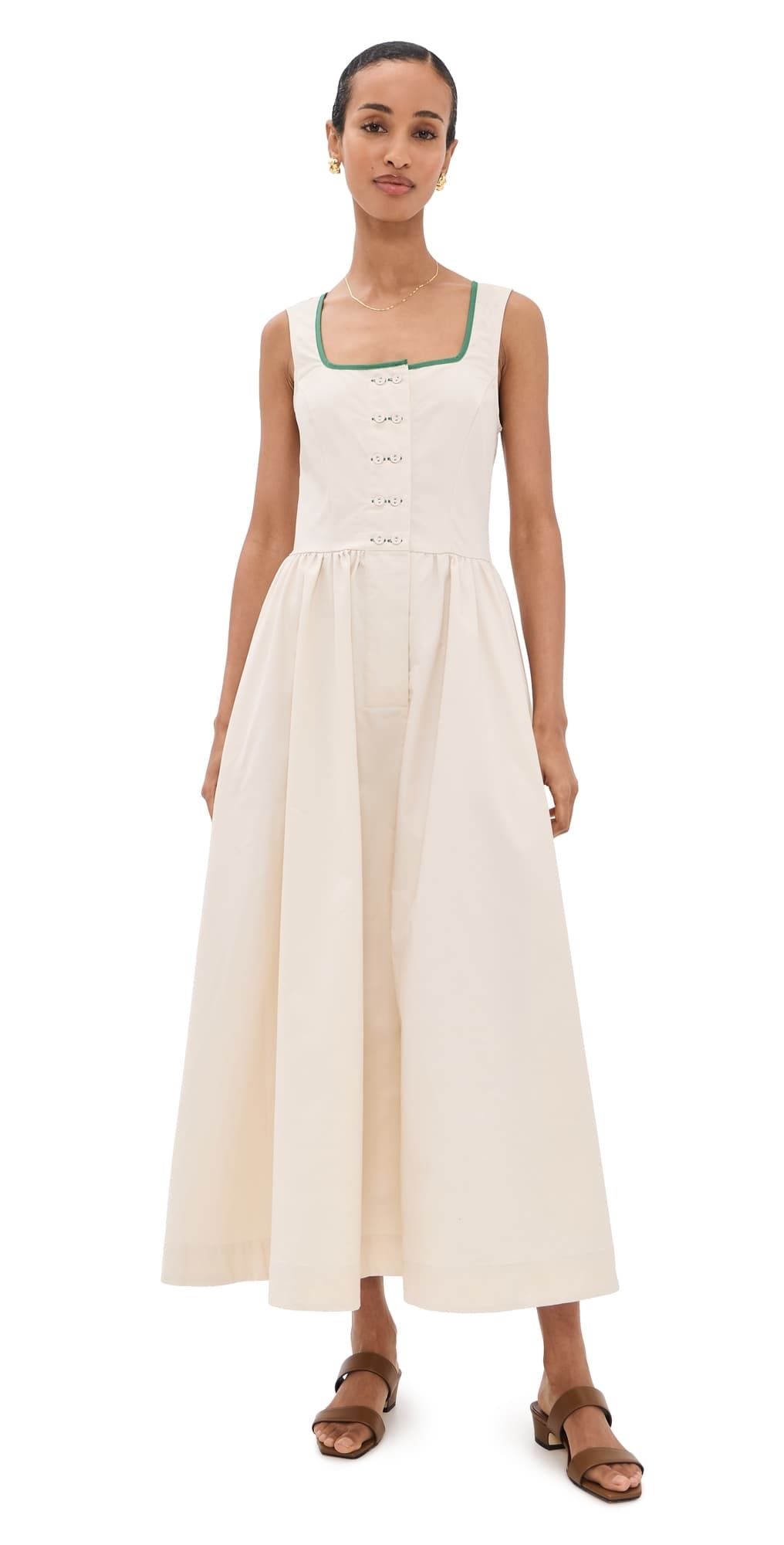 VRG GRL Reese Midi Dress Cream