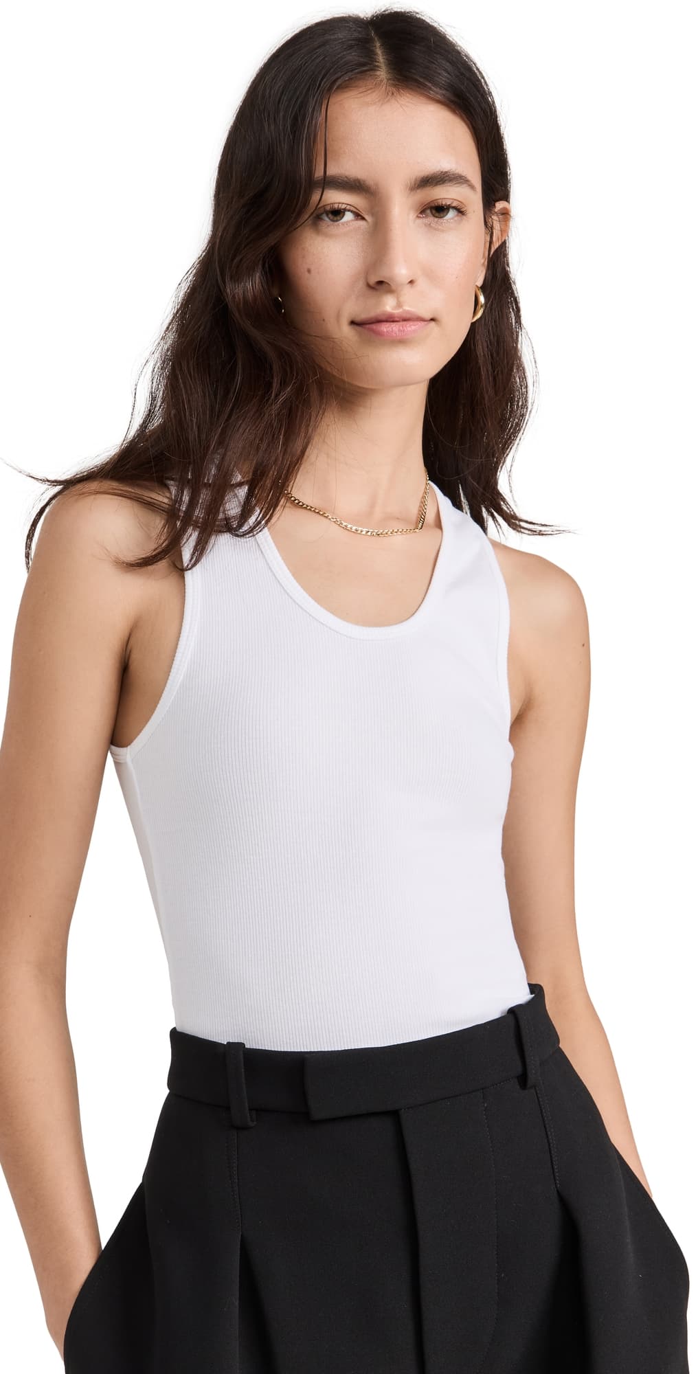 WARDROBE.NYC WARDROBE. NYC Ribbed Tank White