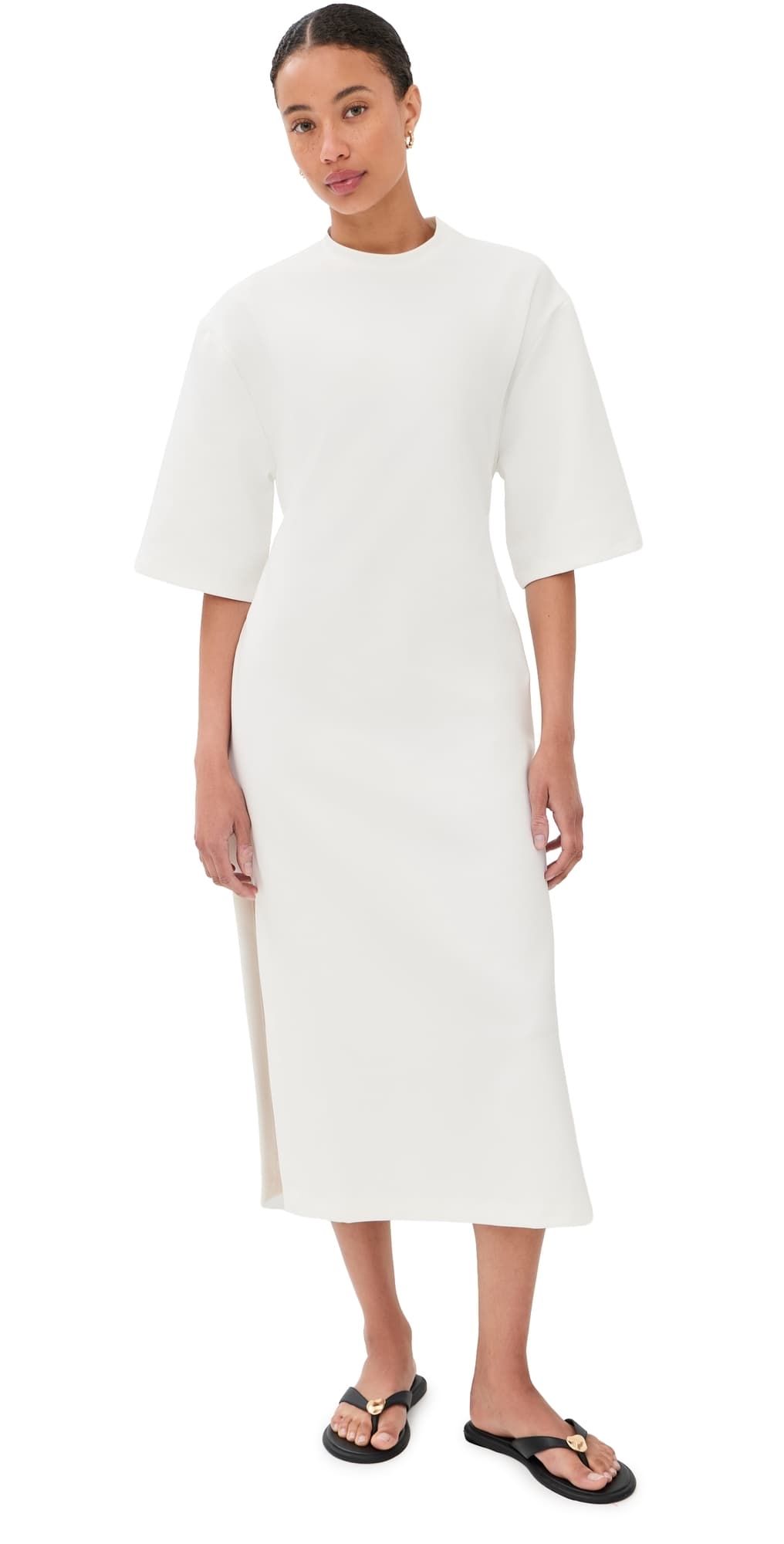 WARDROBE.NYC WARDROBE. NYC Backless T-Shirt Midi Dress White