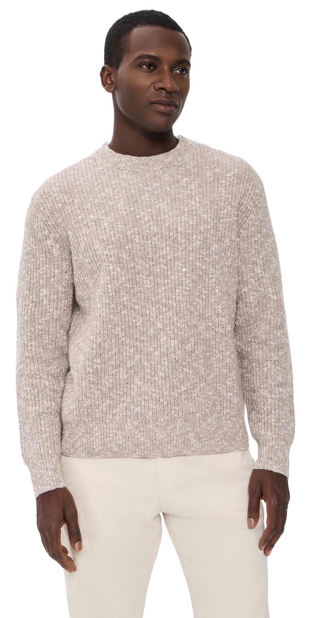 Wax London Wilde Rib Crew Sweater Natural