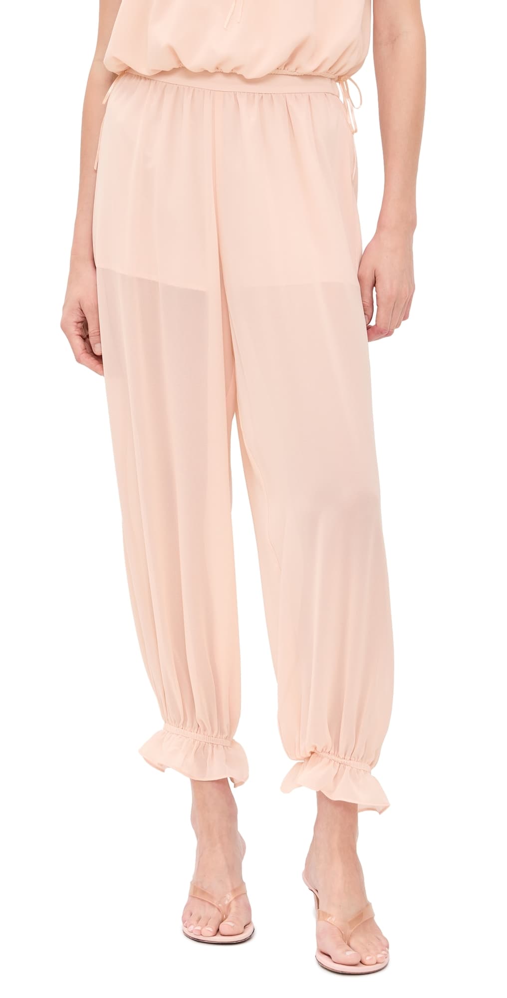 WAYF Jasmine Balloon Pants Peach