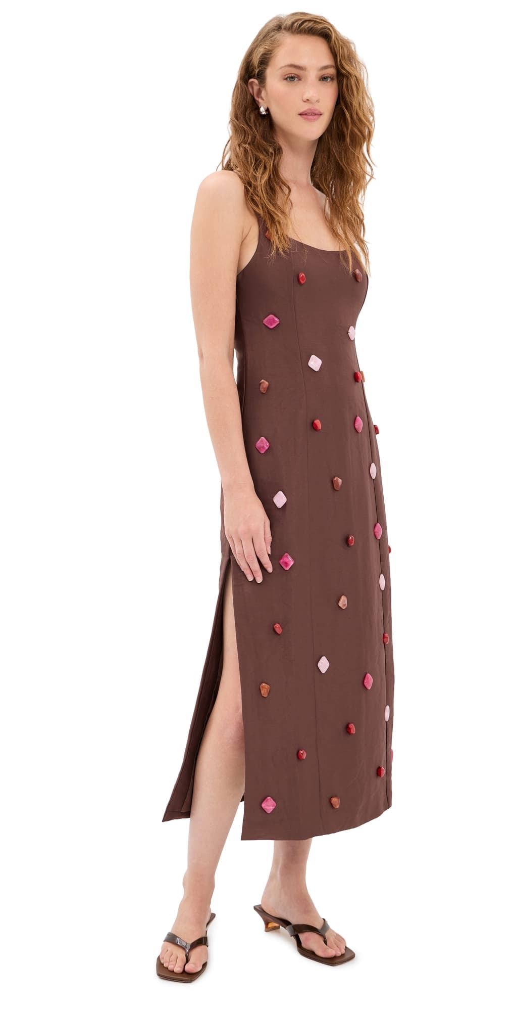 The Wolf Gang Romy Maxi Dress Chocolate