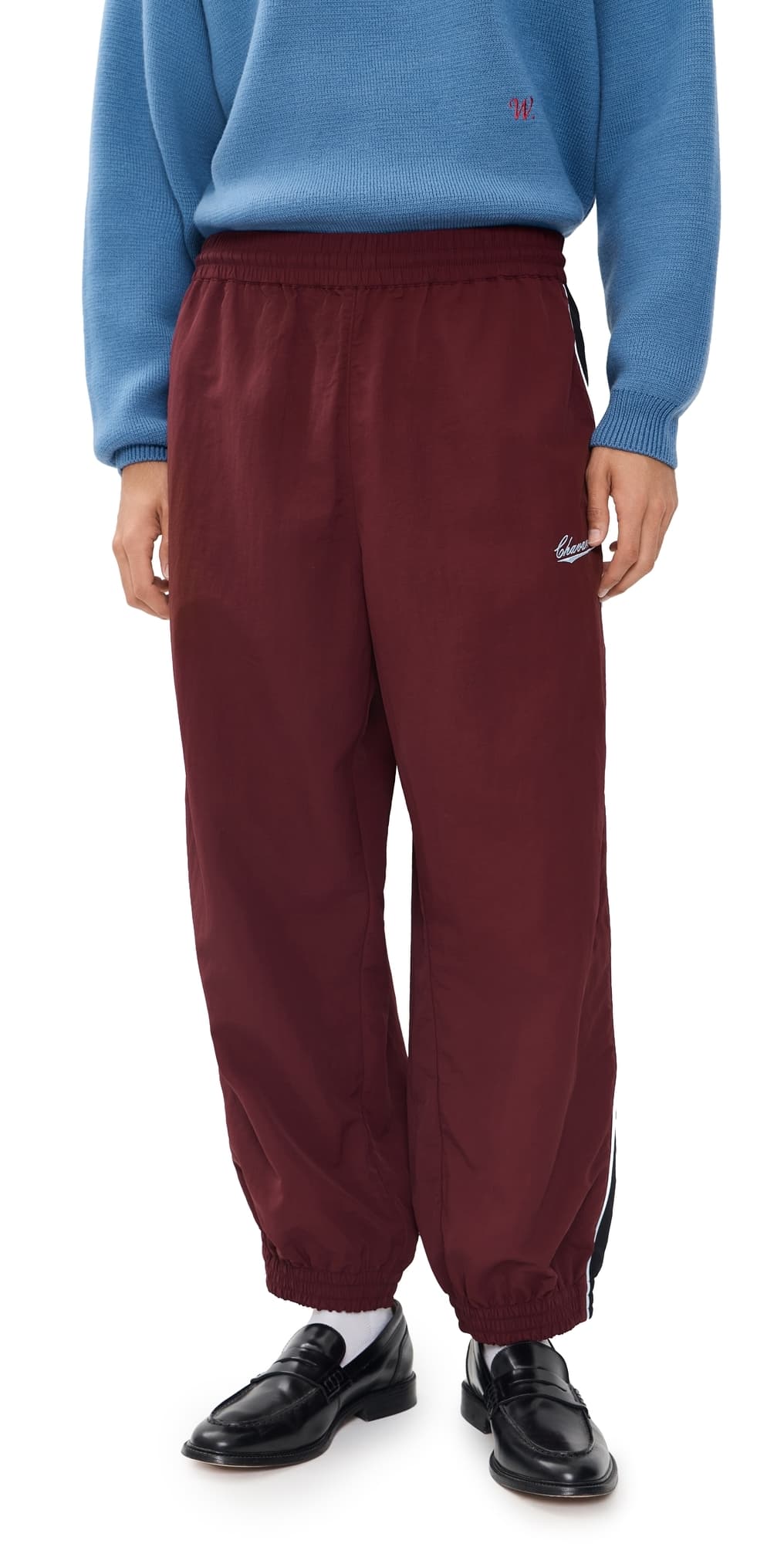 Willy Chavarria Bad Boy Track Pants Bordeaux
