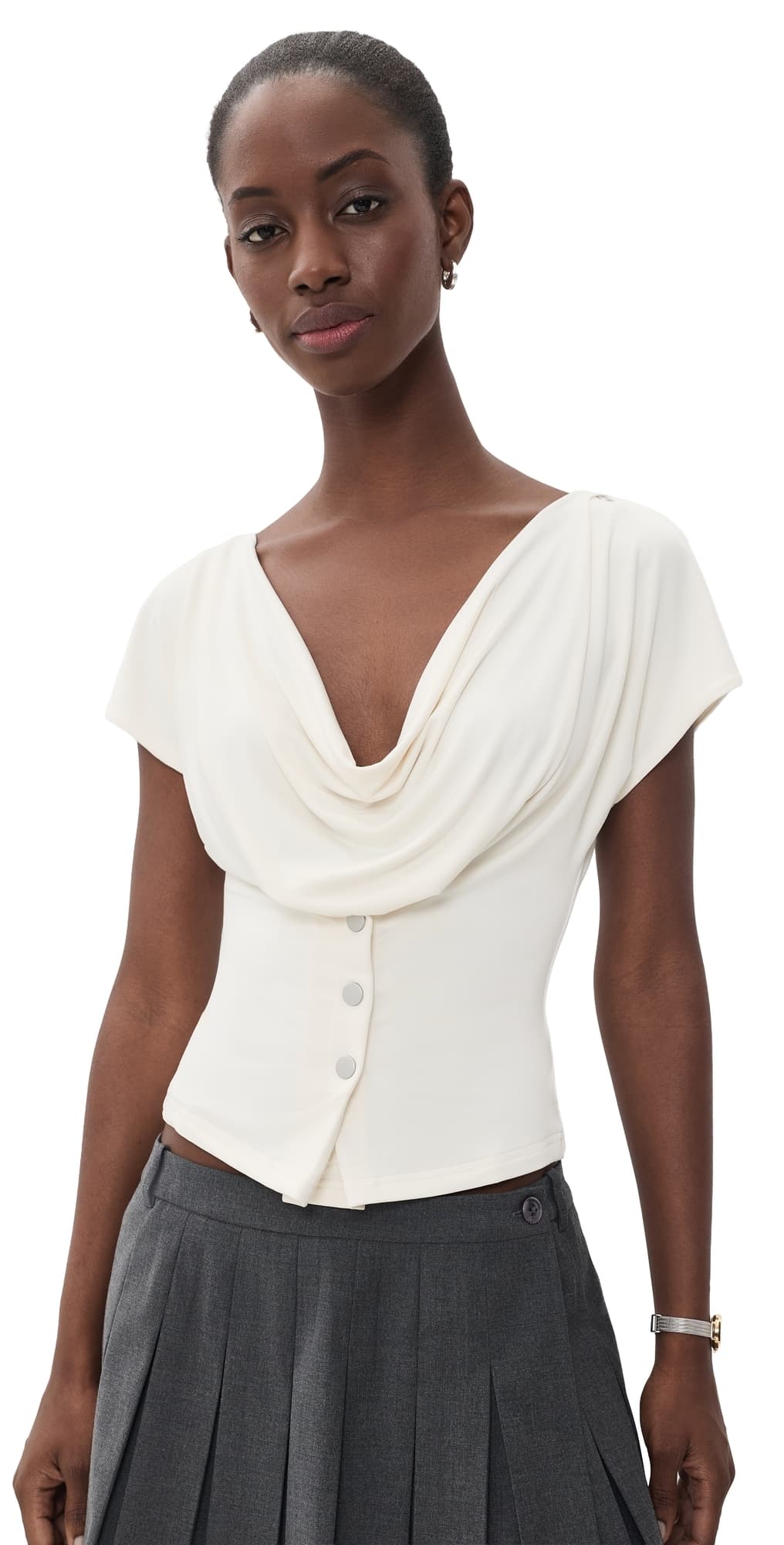 With Jéan Sienna Top White